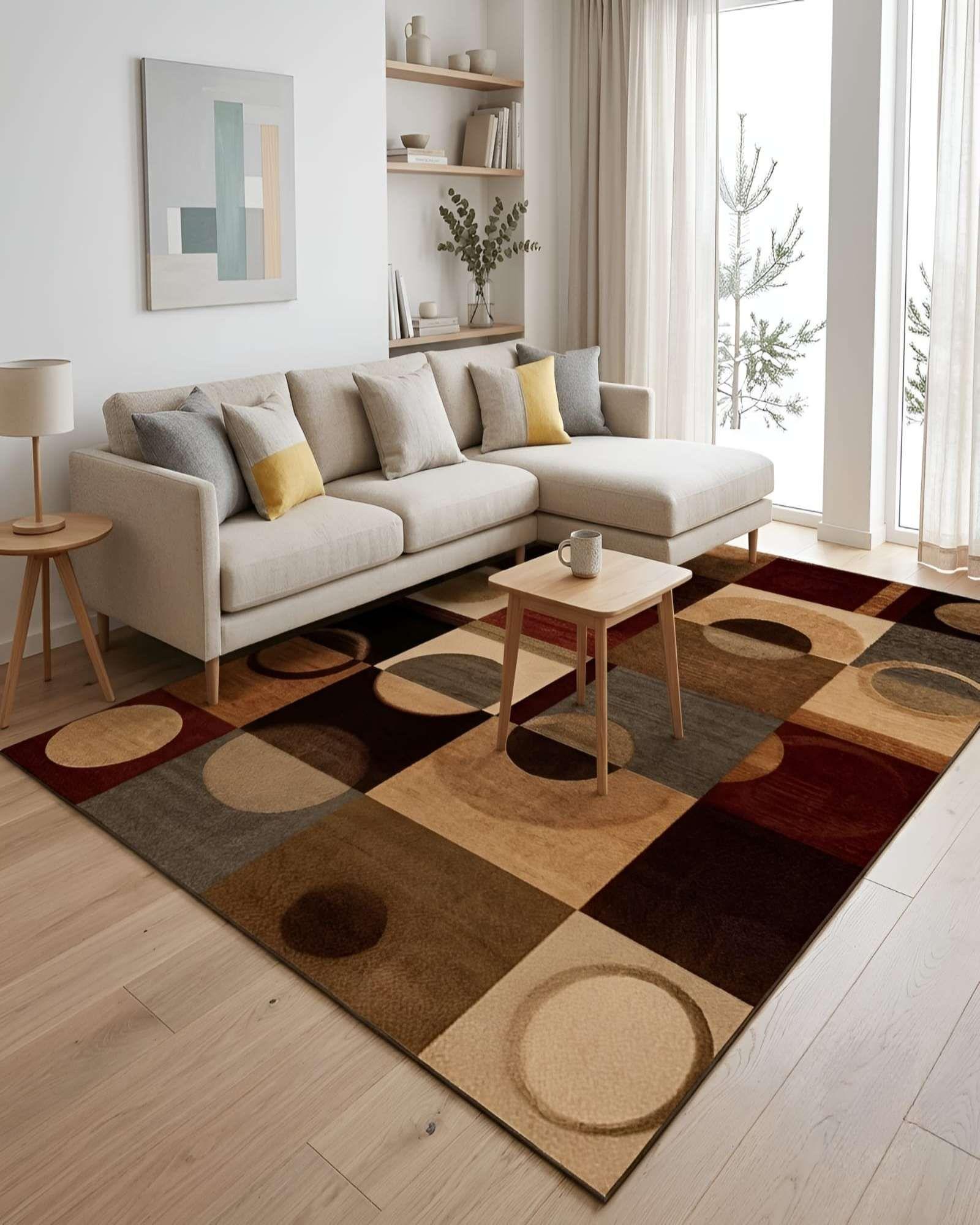 Alfombra de Diseño Geométrico Contemporáneo 200cmx240cm 07-4