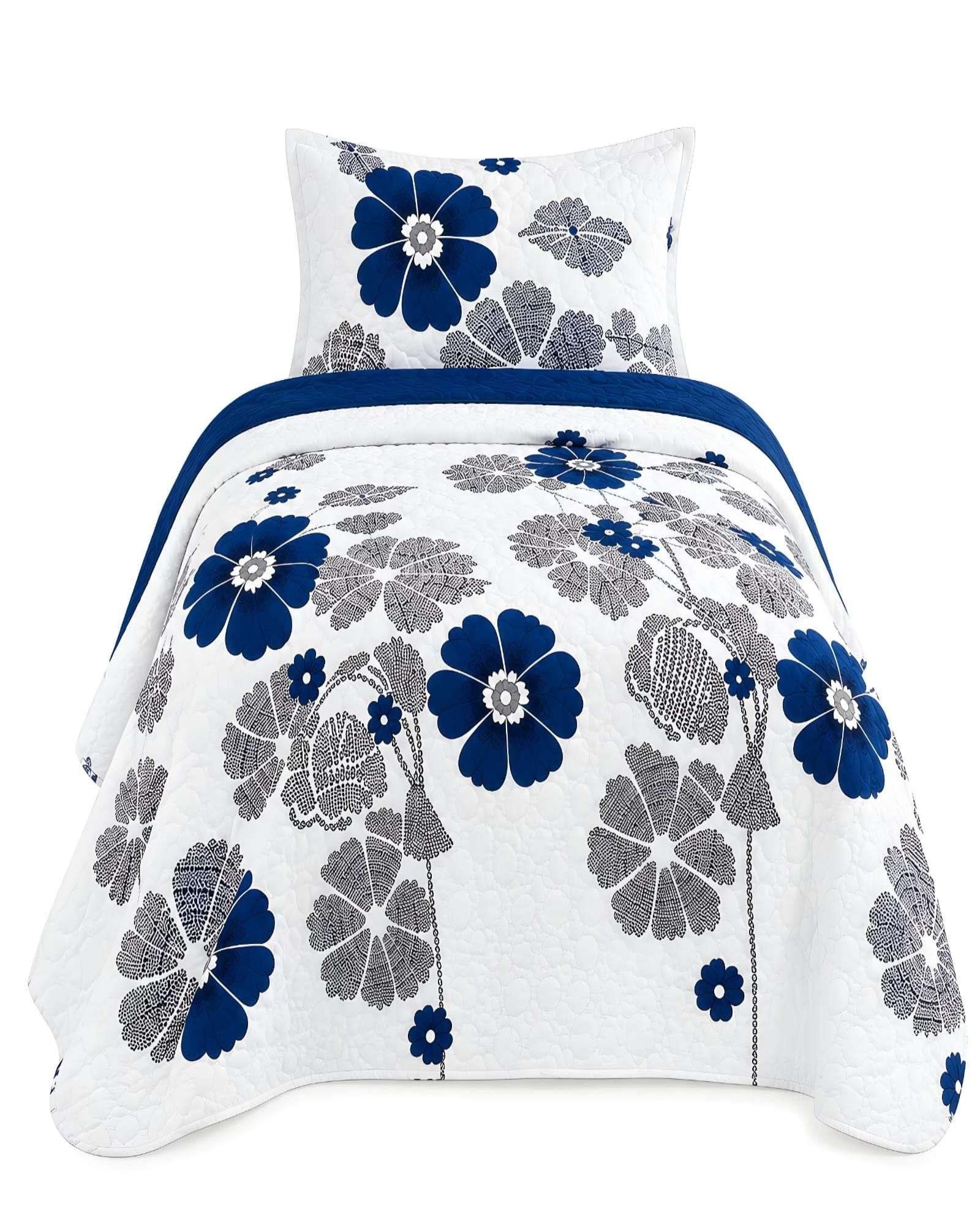 Cubrecamas Quilt De Verano Plaza Y Media Mas Funda De Almohada m14-5