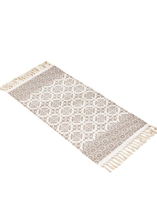 JUEGO DE 2 BAJADA DE CAMA ALFOMBRA DE LINO 60X130cm TH04-0