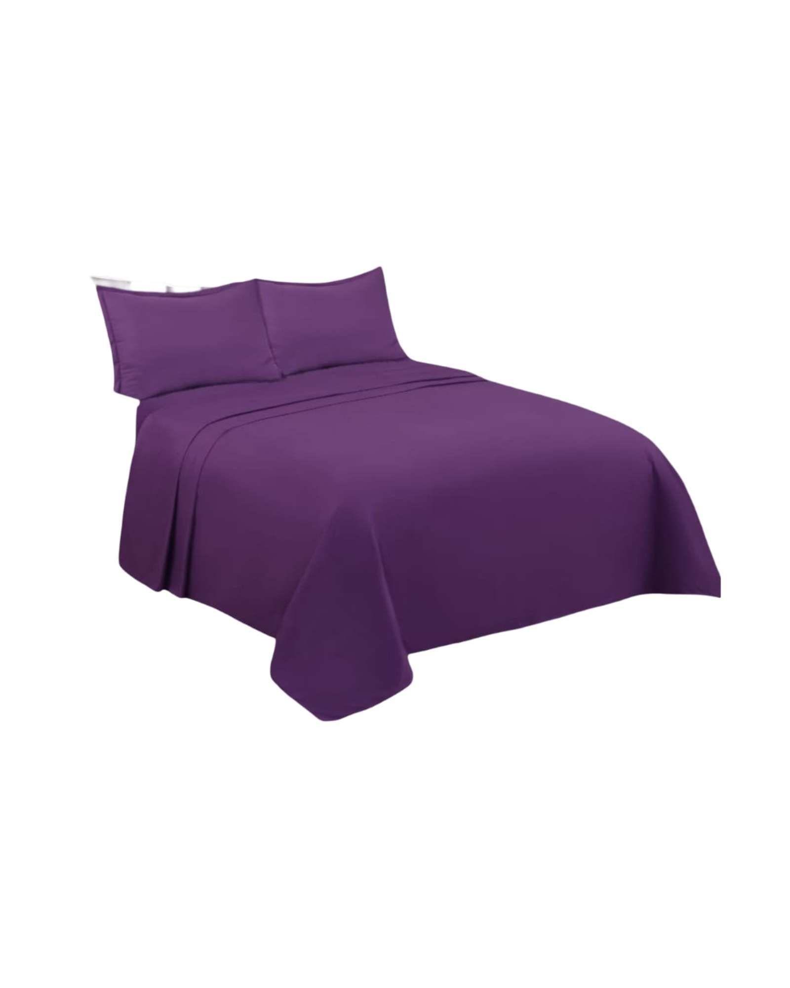 Juego De Sabanas Lisas Estilo Elegante Y Moderno King m3-4