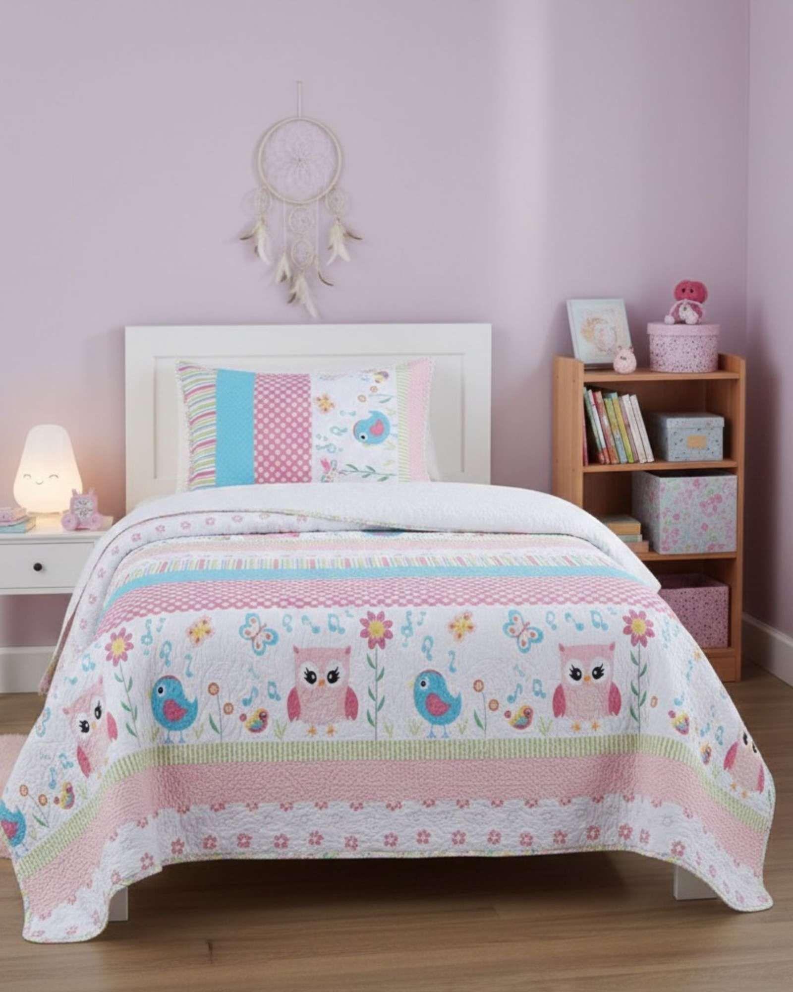 QUILT SHERPA COBERTOR PLAZA Y MEDIA MARIPOSAS A2-2