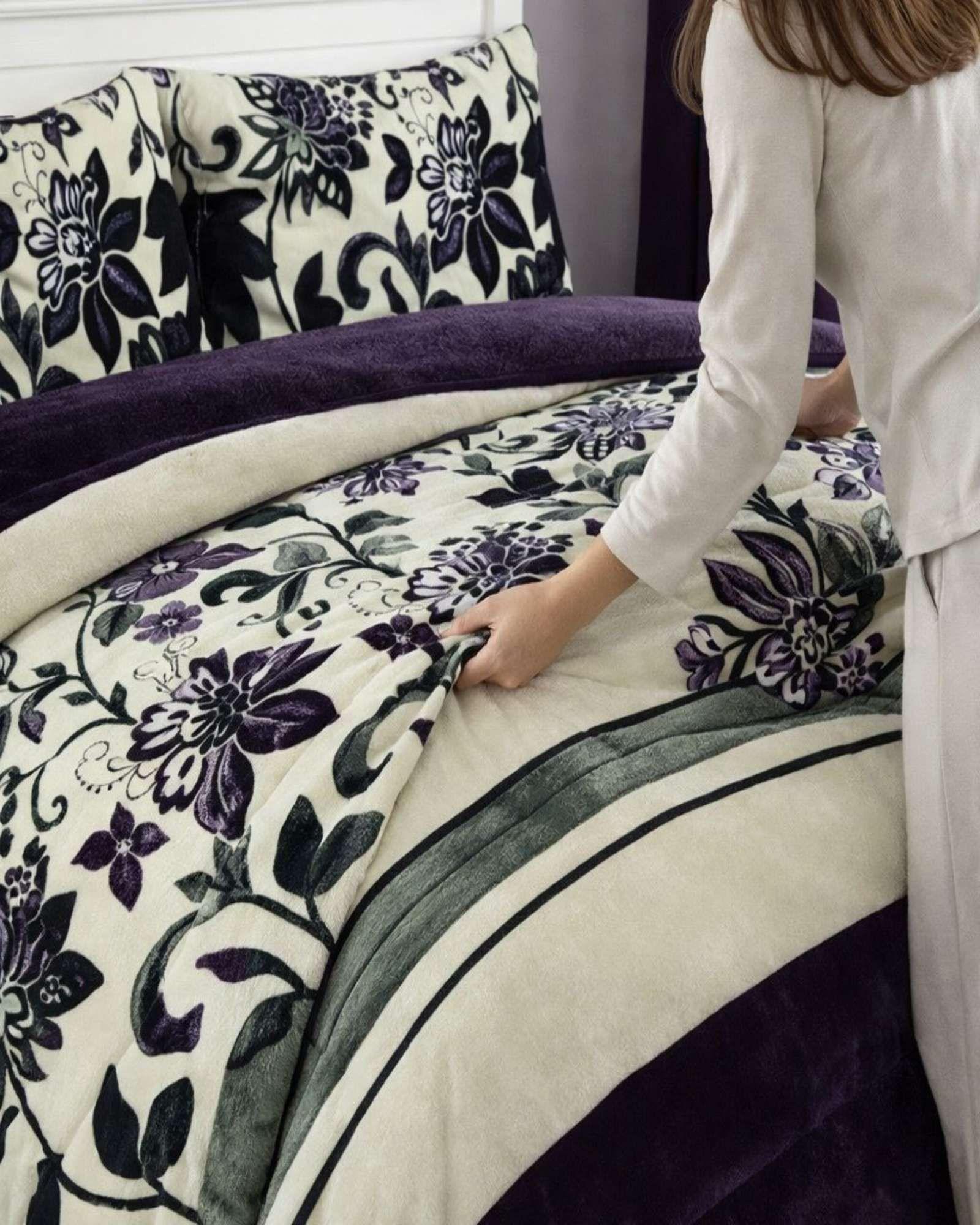 Plumón Cubrecama Chiporro 1.5 plaza Extra Cálido Invierno negro-2