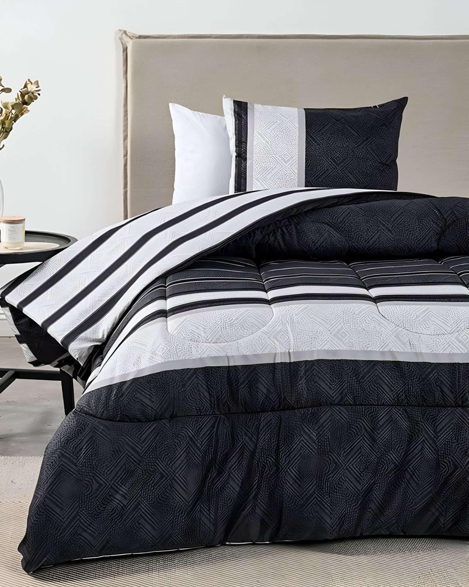 Edredón Plumón Estampado 1.5 Plazas American Family A01-2