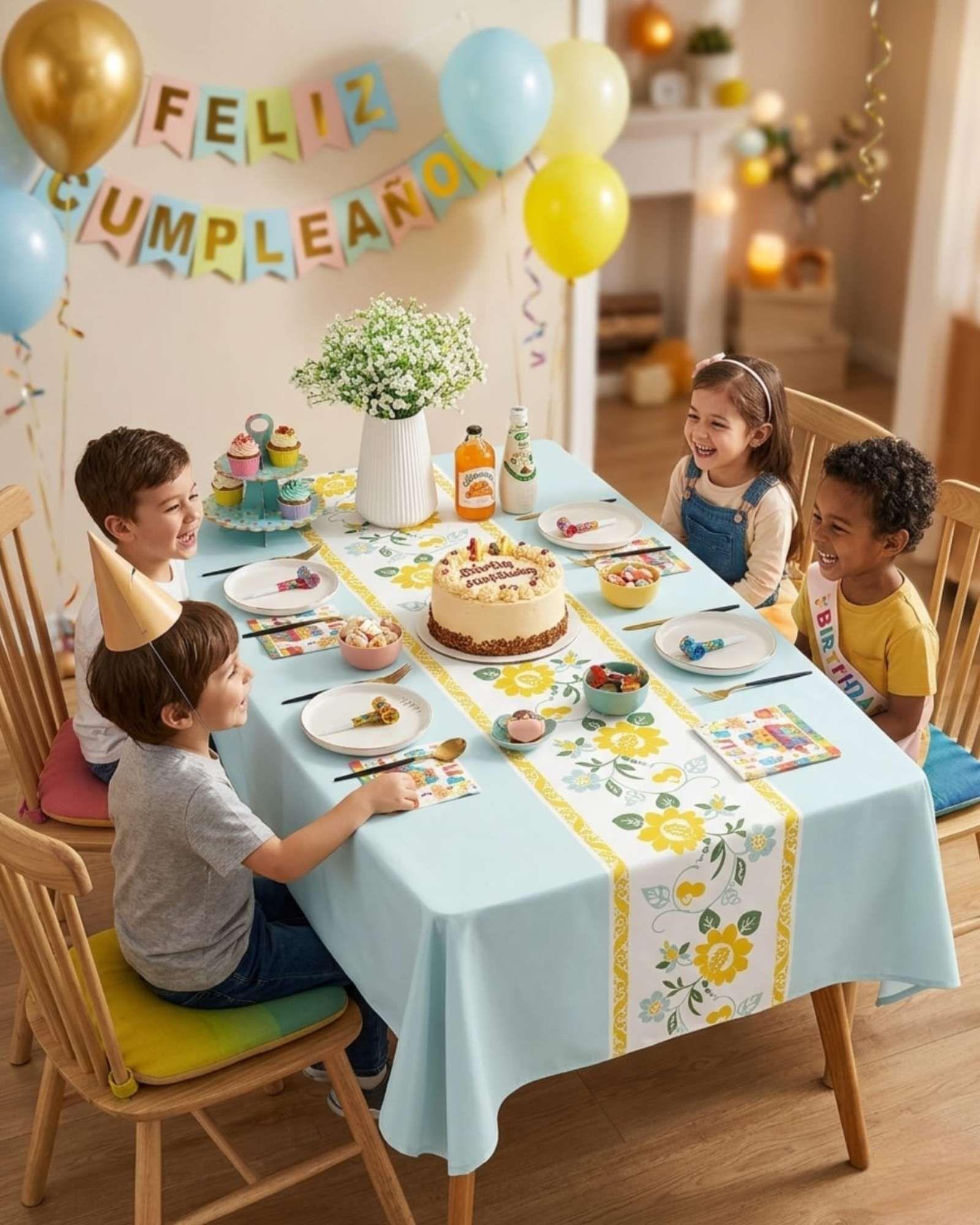 Mantel Antimanchas Grueso Rectangular 140x220 cm 04-2