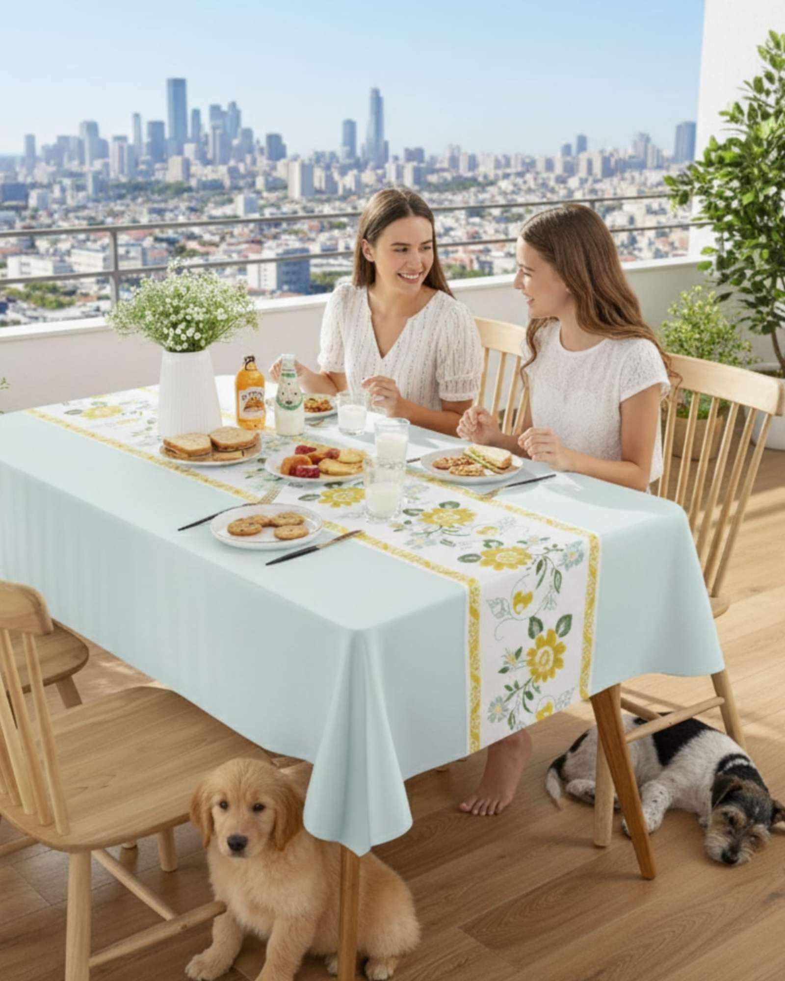 Mantel Antimanchas Grueso Rectangular 140x220 cm 04-4