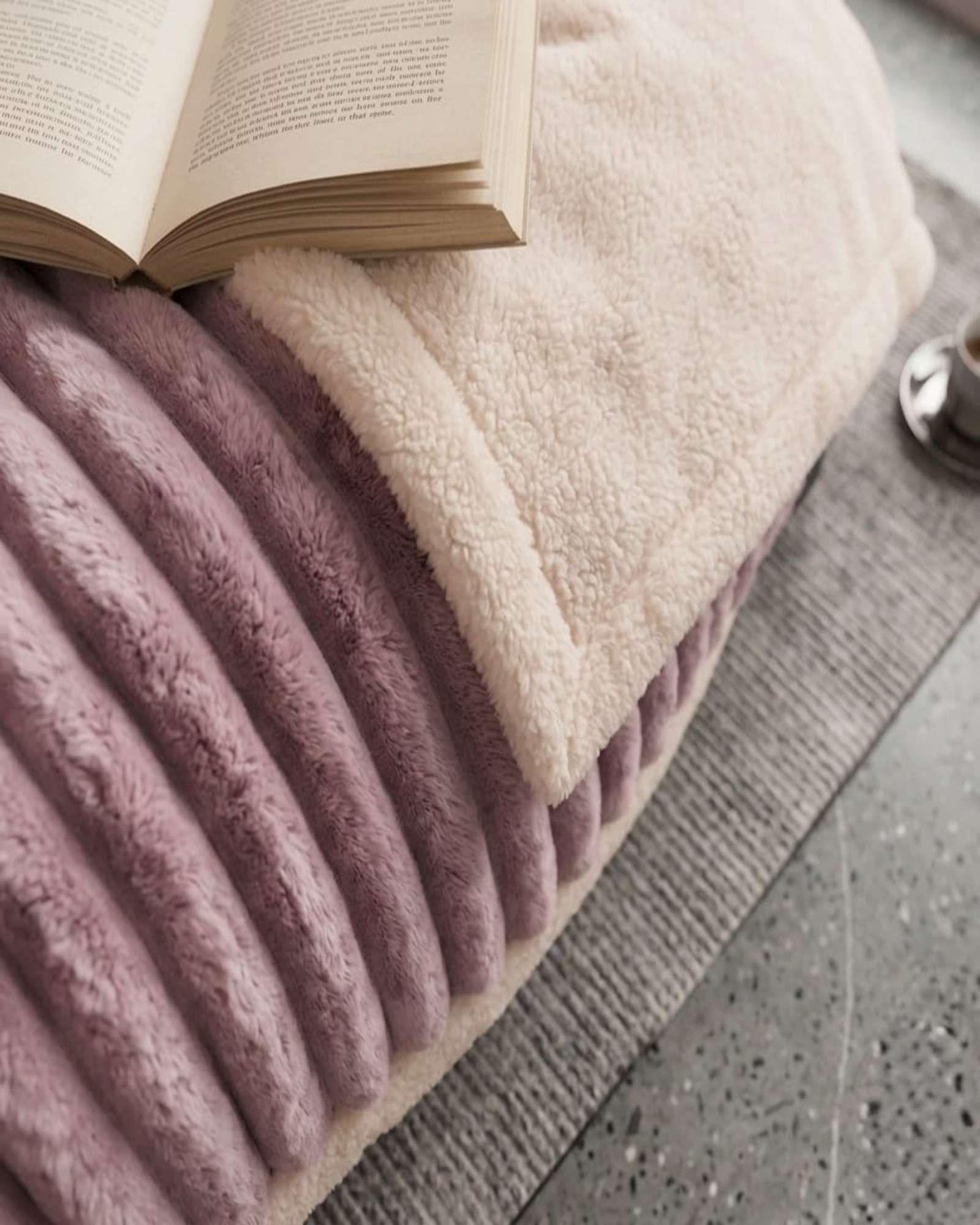 Frazada Sherpa 2 Plazas Extra Suave Térmica Invierno 04-3