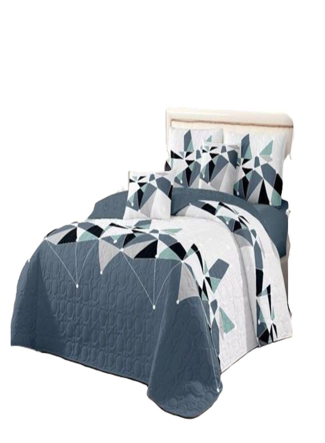 COBERTOR DE VERANO PLAZA Y MEDIA QUILT REVERSIBLE-0