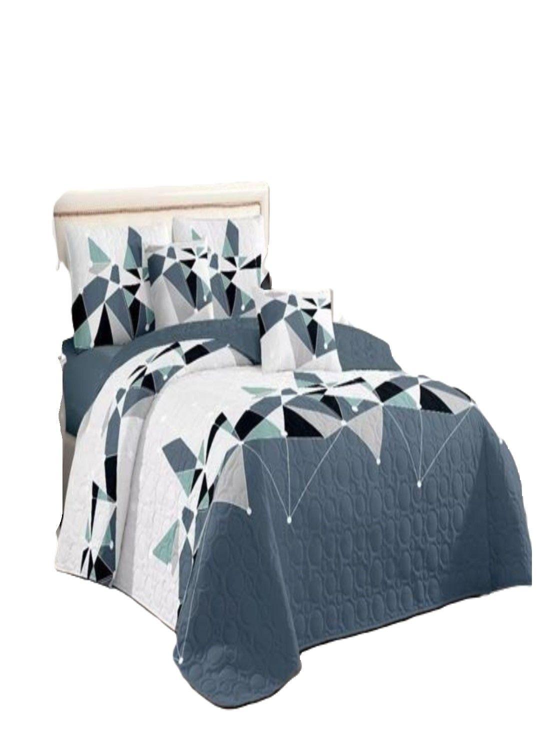 COBERTOR DE VERANO PLAZA Y MEDIA QUILT REVERSIBLE-1