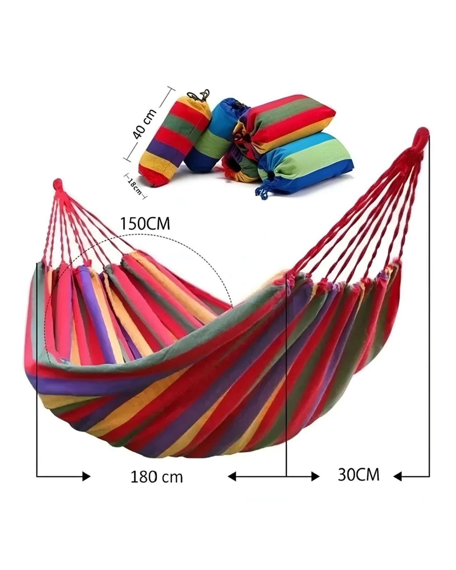 Pack 2 Hamaca Colgante de Tela Camping Diseño Surtido 2 Plazas-3