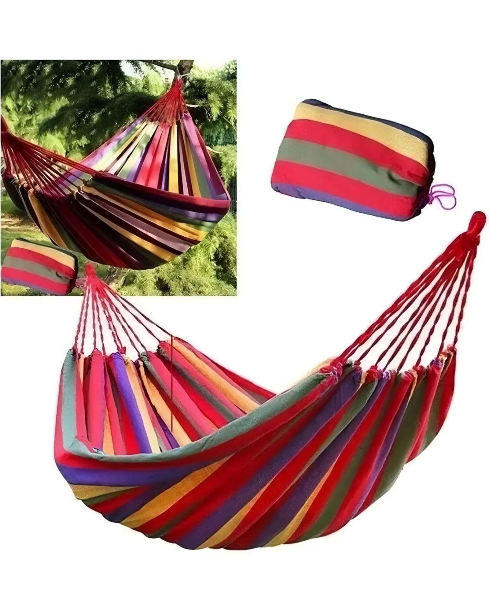 Pack 2 Hamaca Colgante de Tela Camping Diseño Surtido 2 Plazas-4