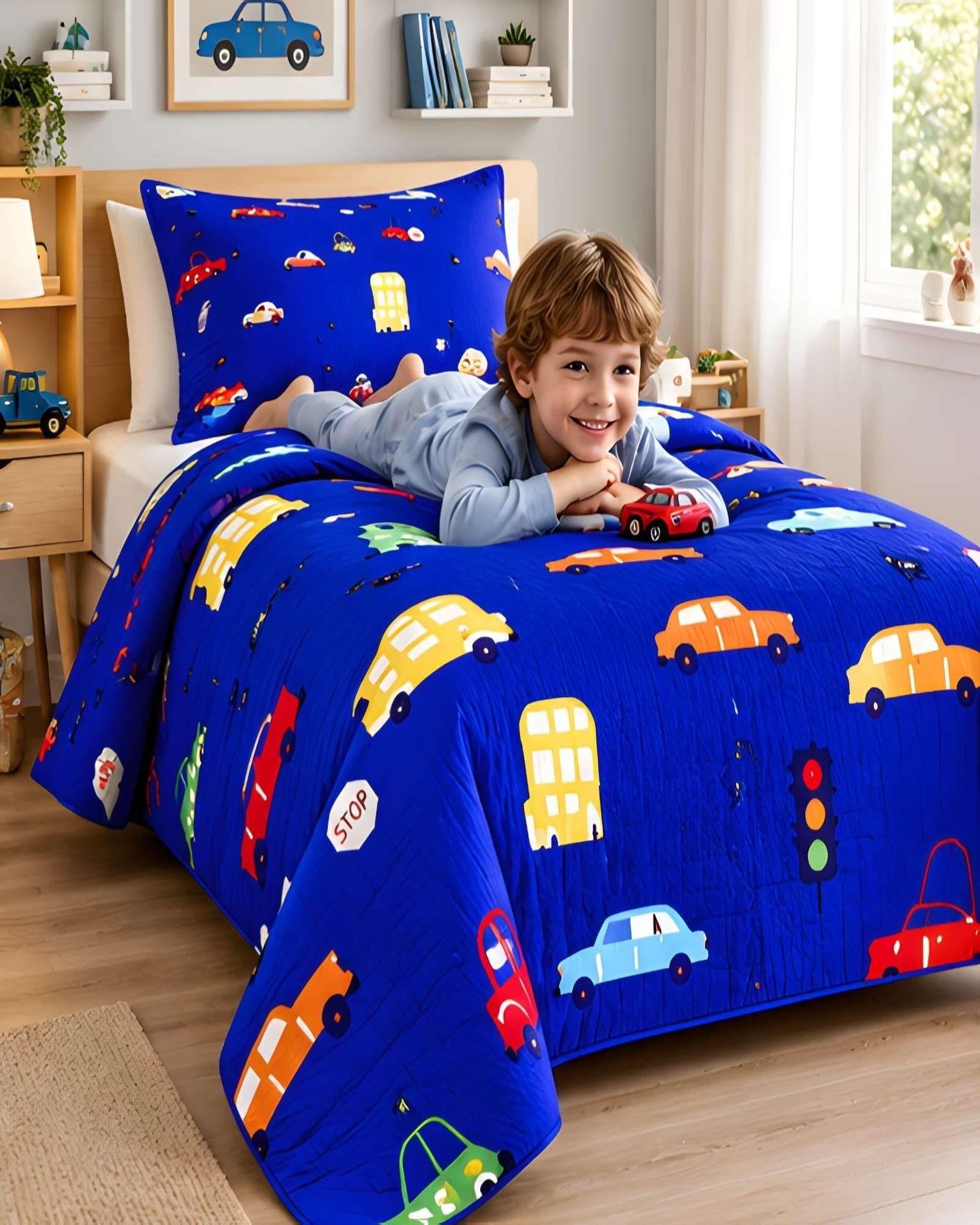 Cubrecamas Quilt de Verano Plaza y Media con Funda 01-1