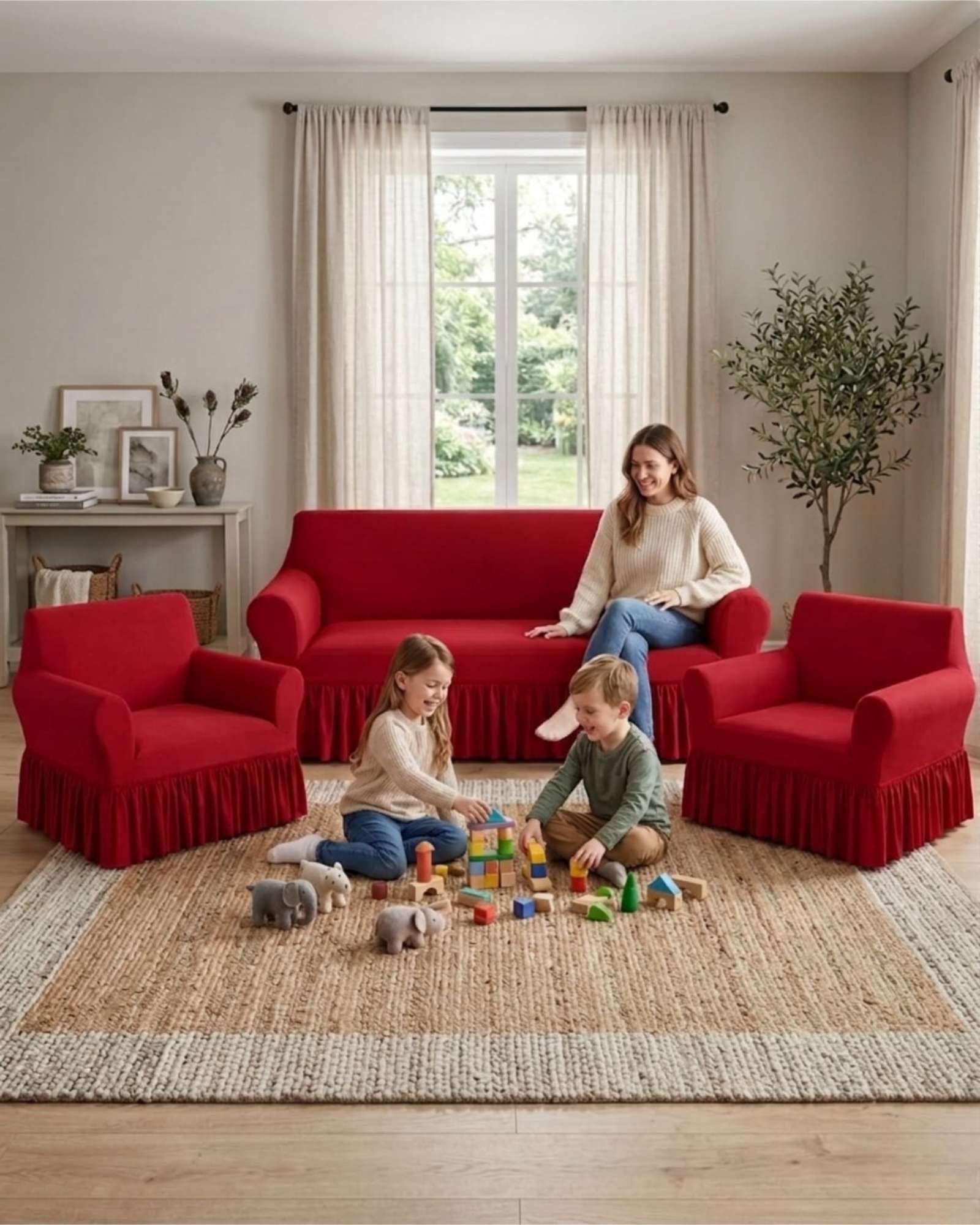 Juego de Fundas para Sillon Elasticas con Farolao 3+1+1 m2-3