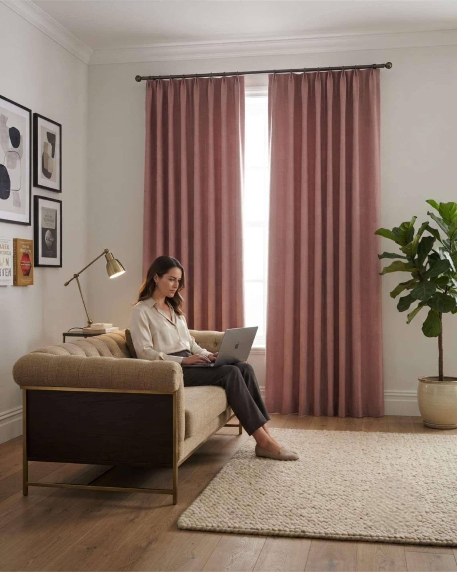 Juego De Cortinas Blackout 140x240cm De Elegancia Premium m6-3