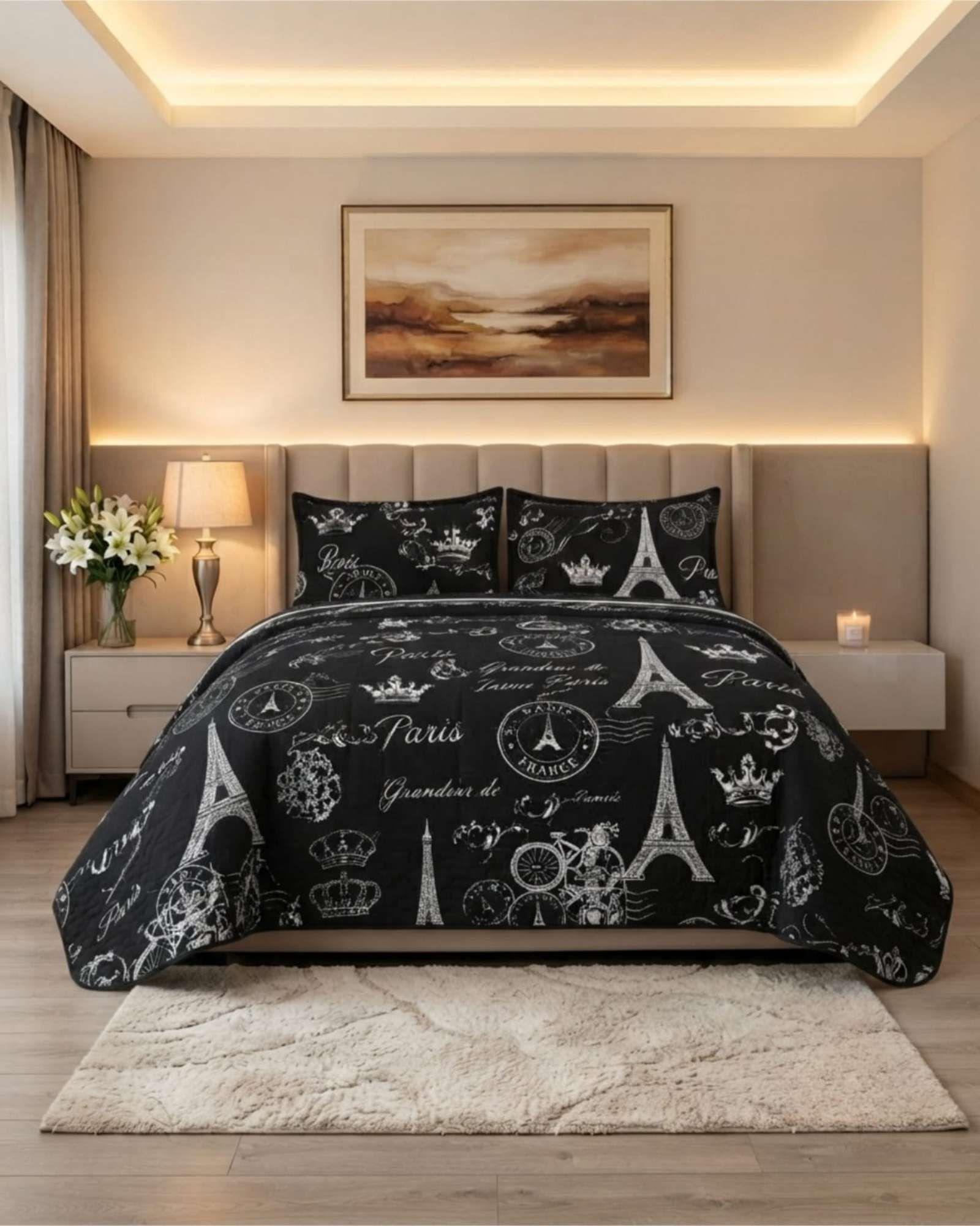 Quilt Cubrecama Delgado Verano Super King + 2 Almohadas 04-1