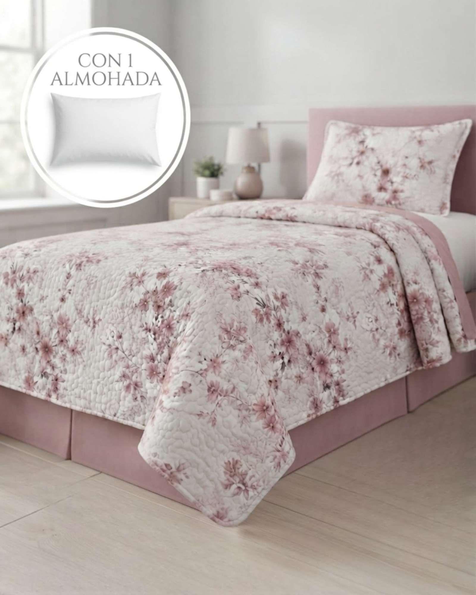 Set Cubrecama de Verano Plaza y Media 180x230 cm mas 1 Almohada-3
