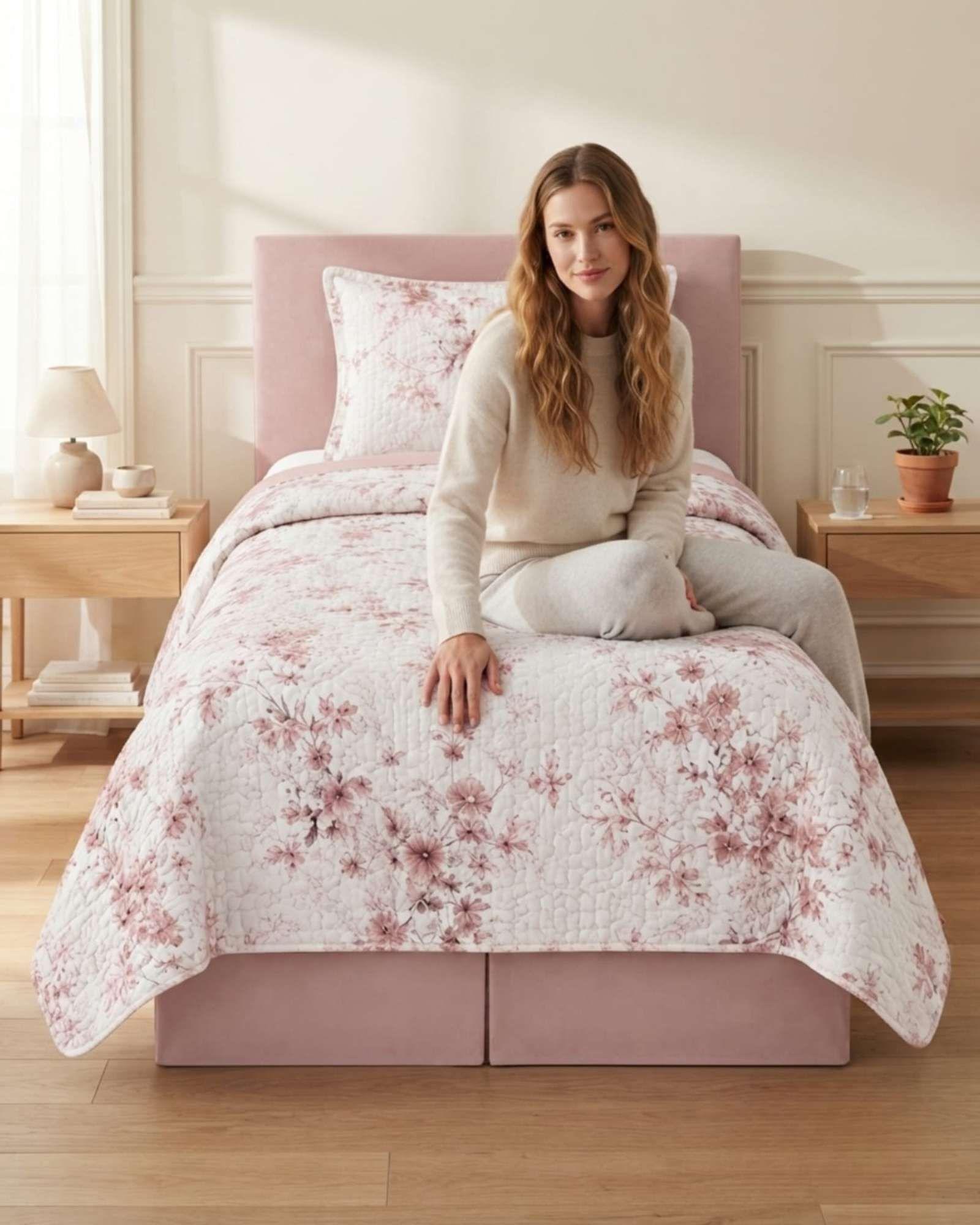 Set Cubrecama de Verano Plaza y Media 180x230 cm mas 1 Almohada-4