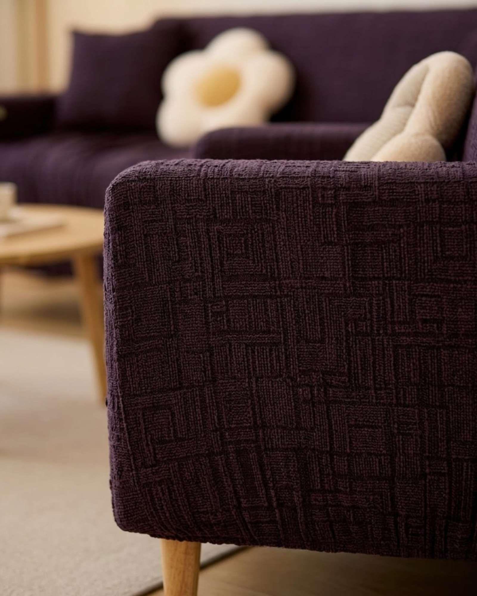 Set Cubre Sillón 3+1+1 Protector de Tela Reforzada - Lavable y Resistente 02-2