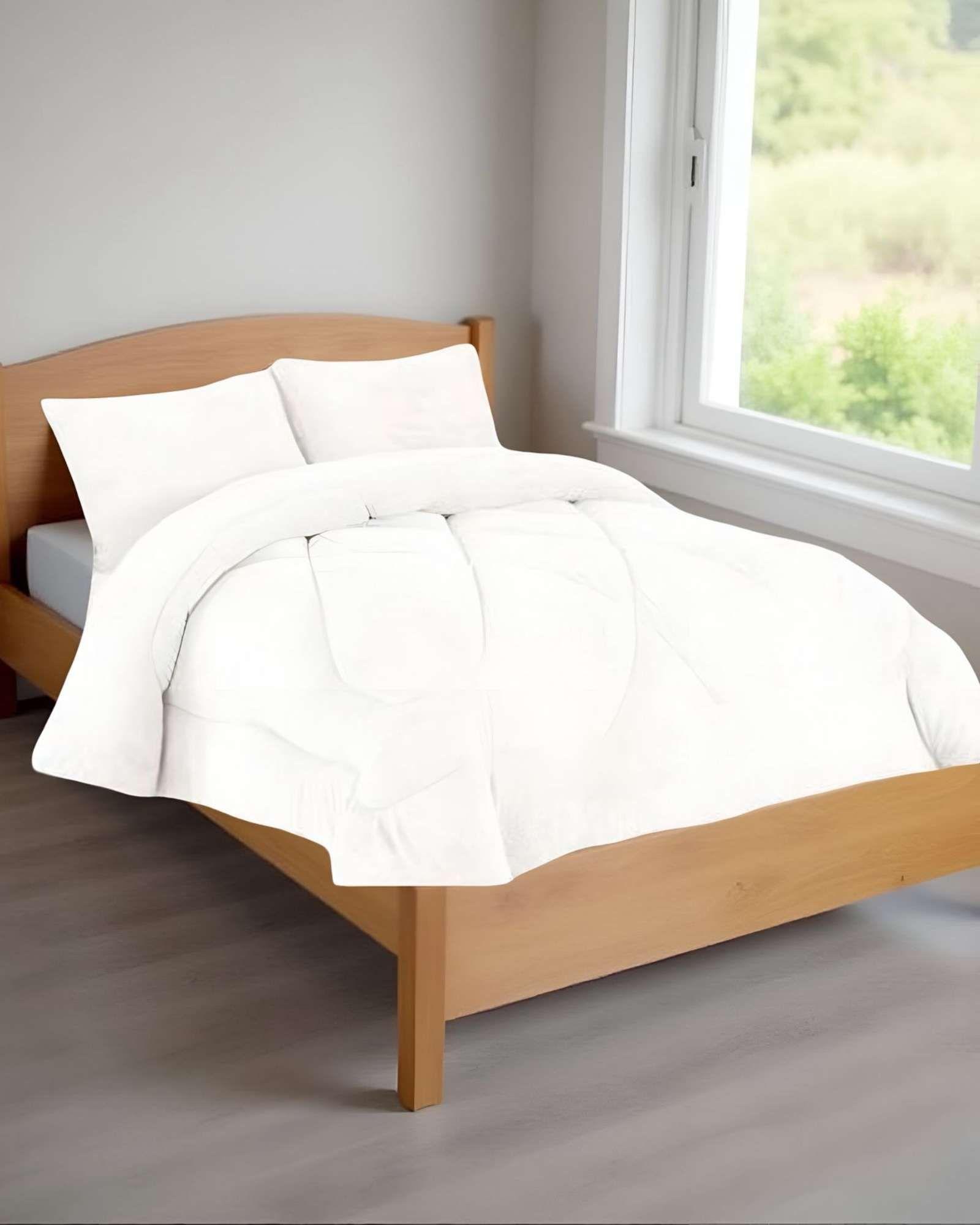 COBERTOR ELEGANTE DE INVIERNO UNICOLOR PLUSH CON CHIPORRO PLAZA Y MEDIA S50-2