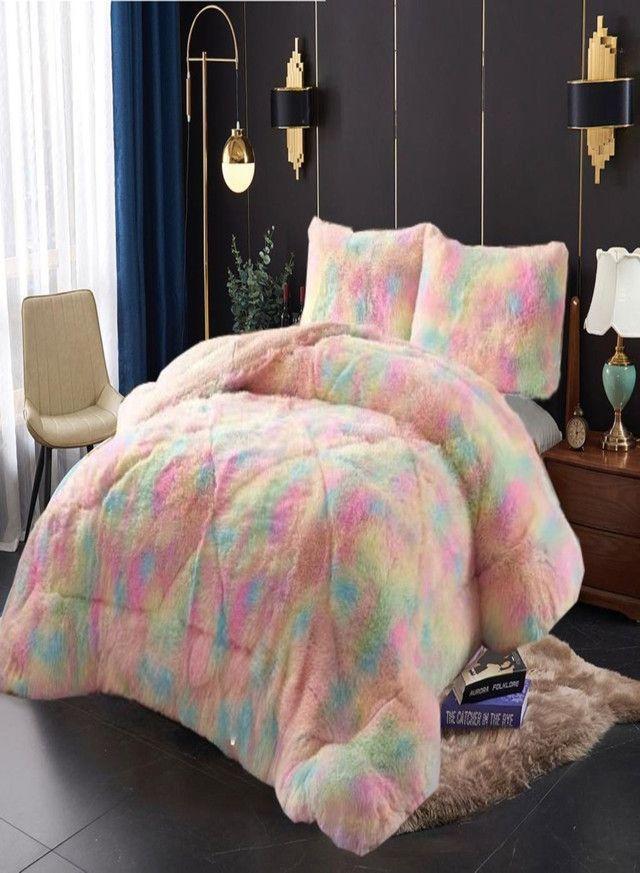 CUBRECAMA PELUDO DE INVIERNO 1 PLAZA Y MEDIA *20-2