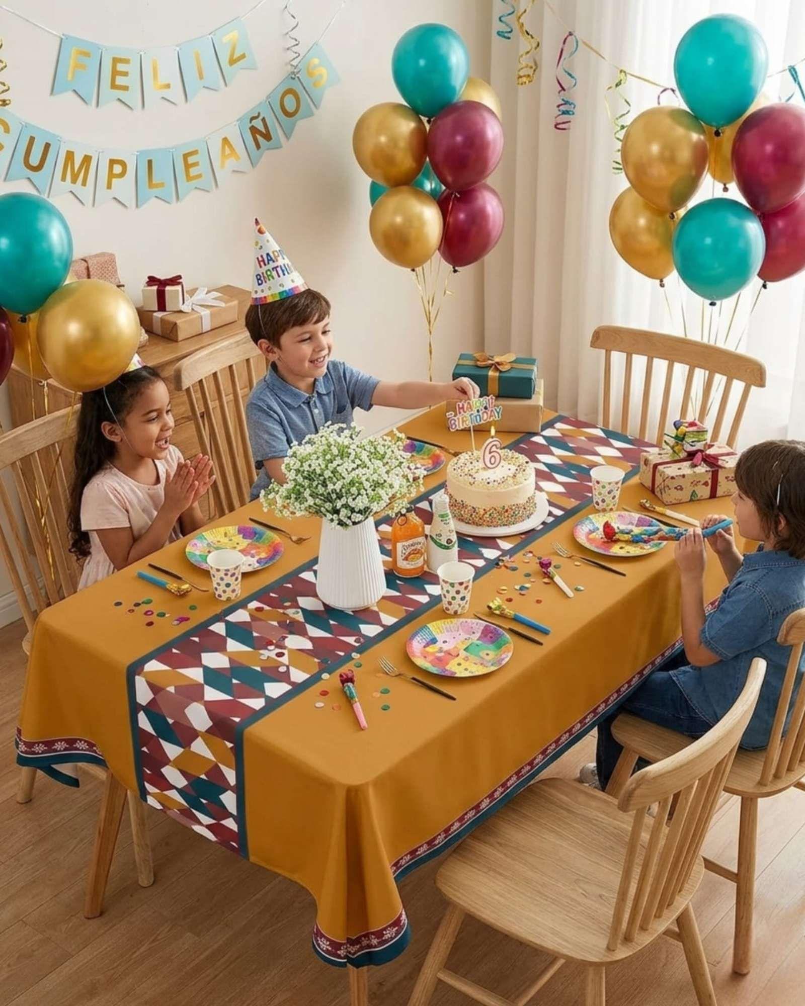 Mantel Antimanchas Grueso Rectangular 140x220 cm 09-2