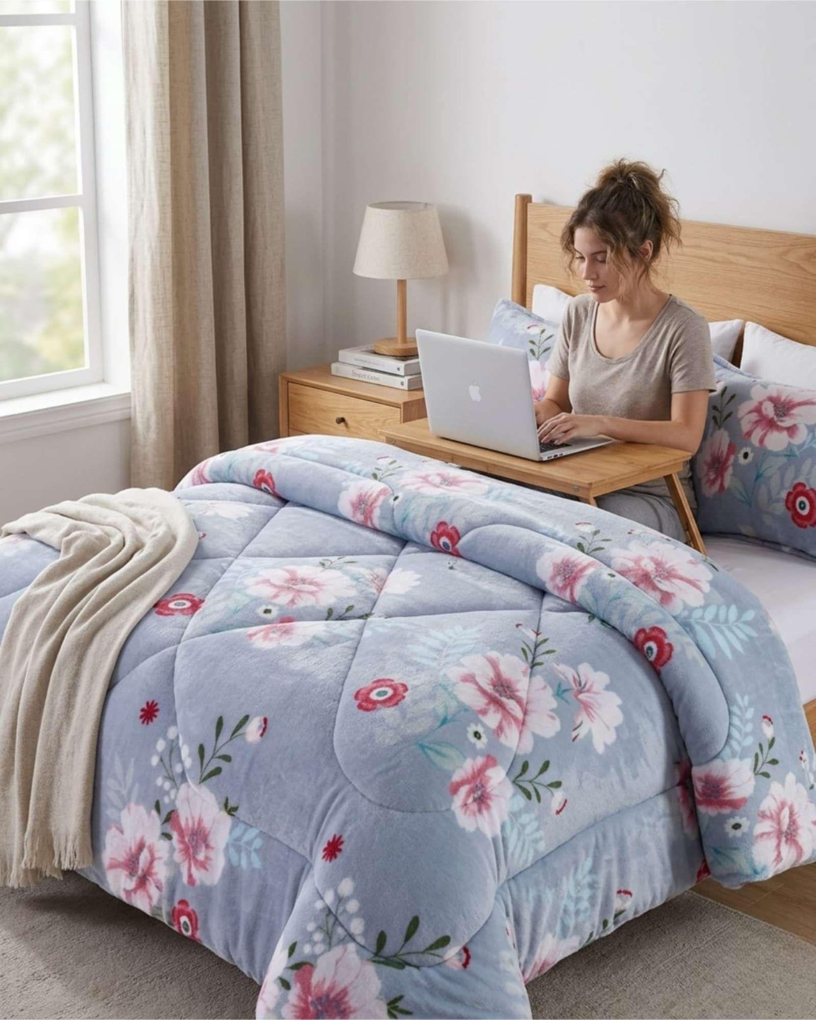 Plumón Térmico 2 Plazas Plush y Chiporro Extra Cálido Invierno A7-2