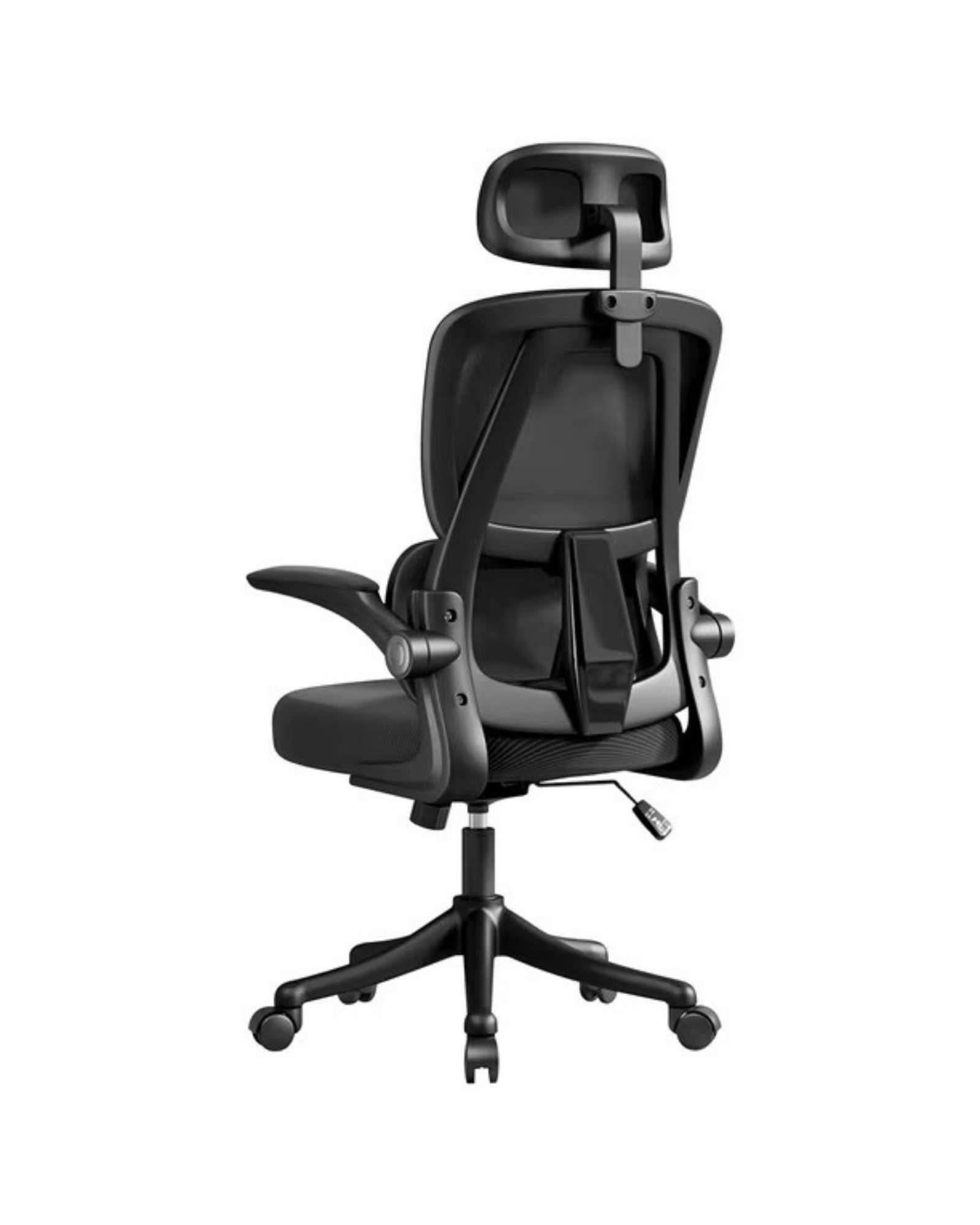 Pack 2 Sillas Ergonómica Pro: Máximo Confort con Apoyacabeza Ajustable Negra-4