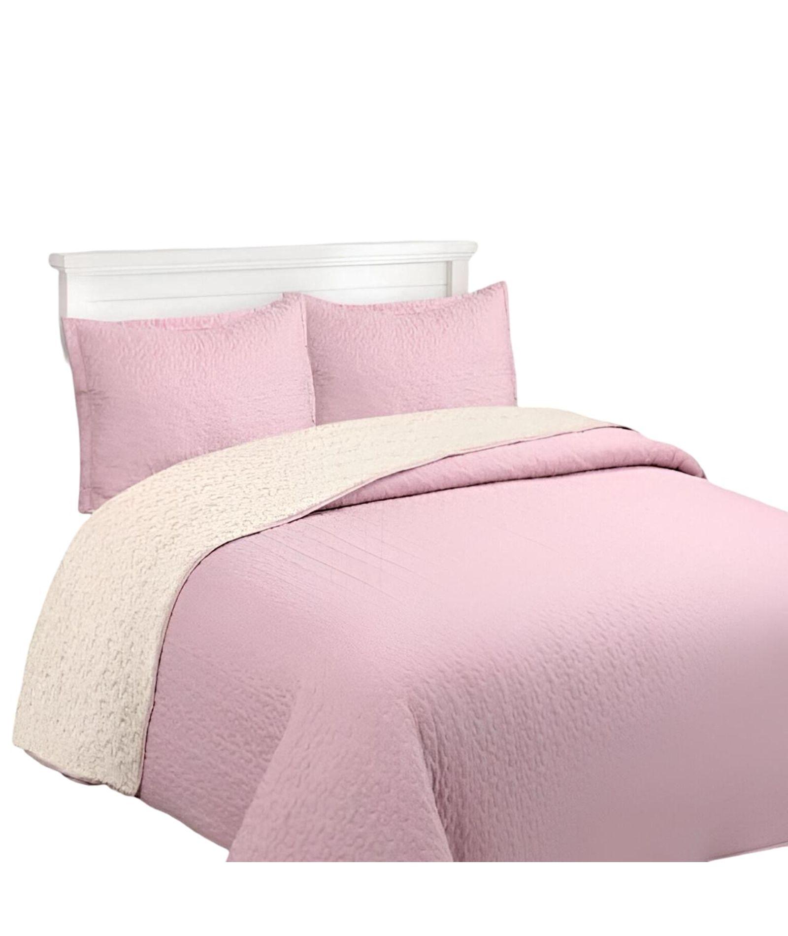 CUBRECAMA QUILT SHERPA INVIERNO PLAZA Y MEDIA C04-1