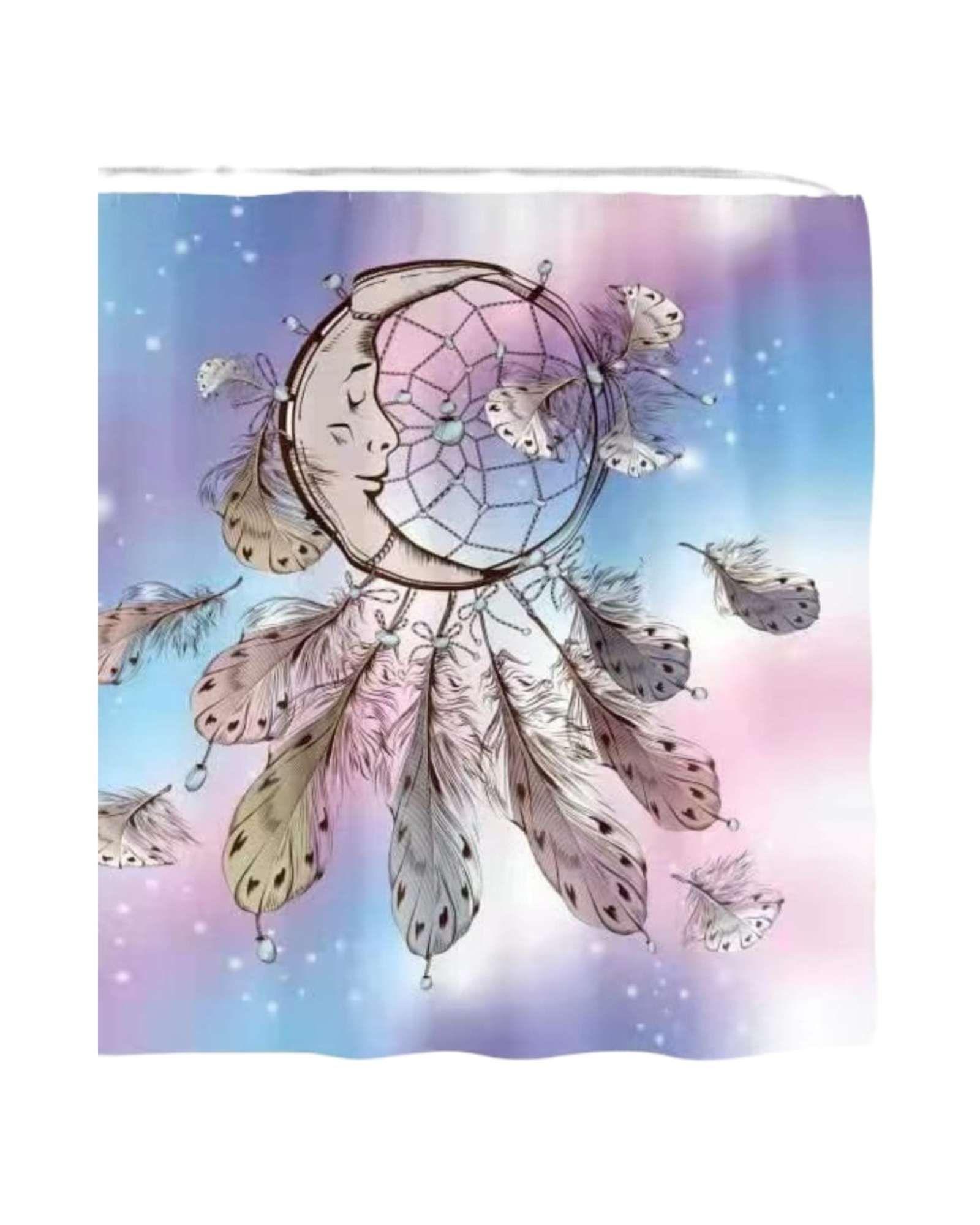 Cortina de Baño Tela Género + Forro Impermeable c11-3