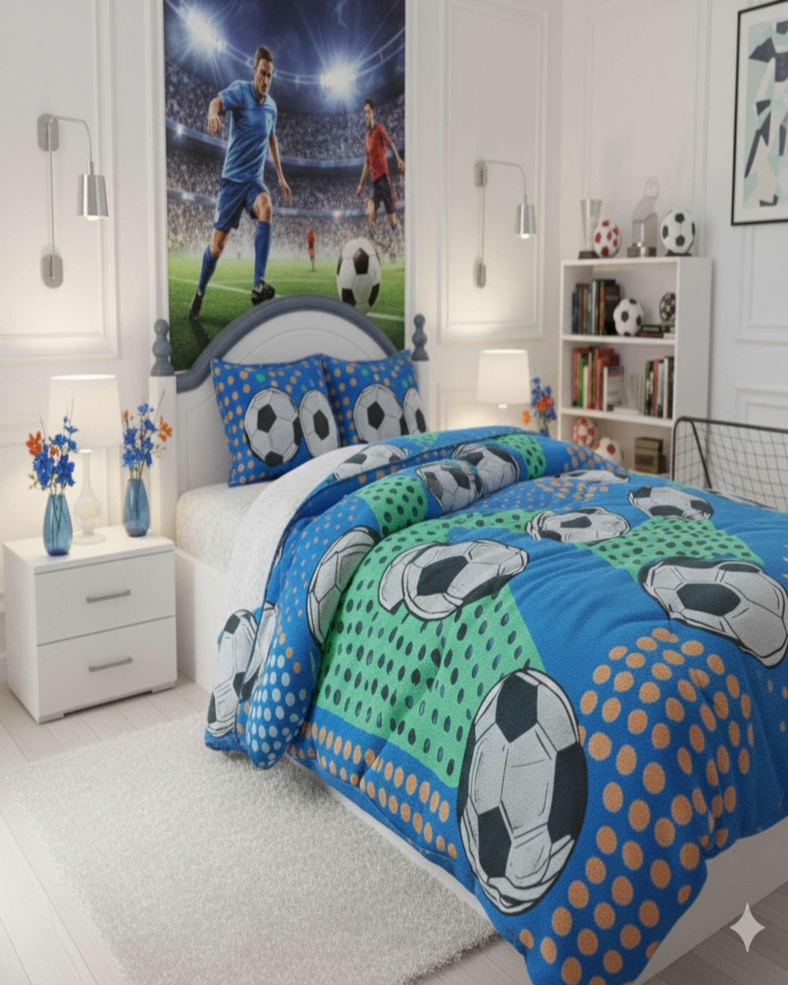 Cubrecama Plumón Chiporro Plaza y Media NIÑO PELOTA P01-4