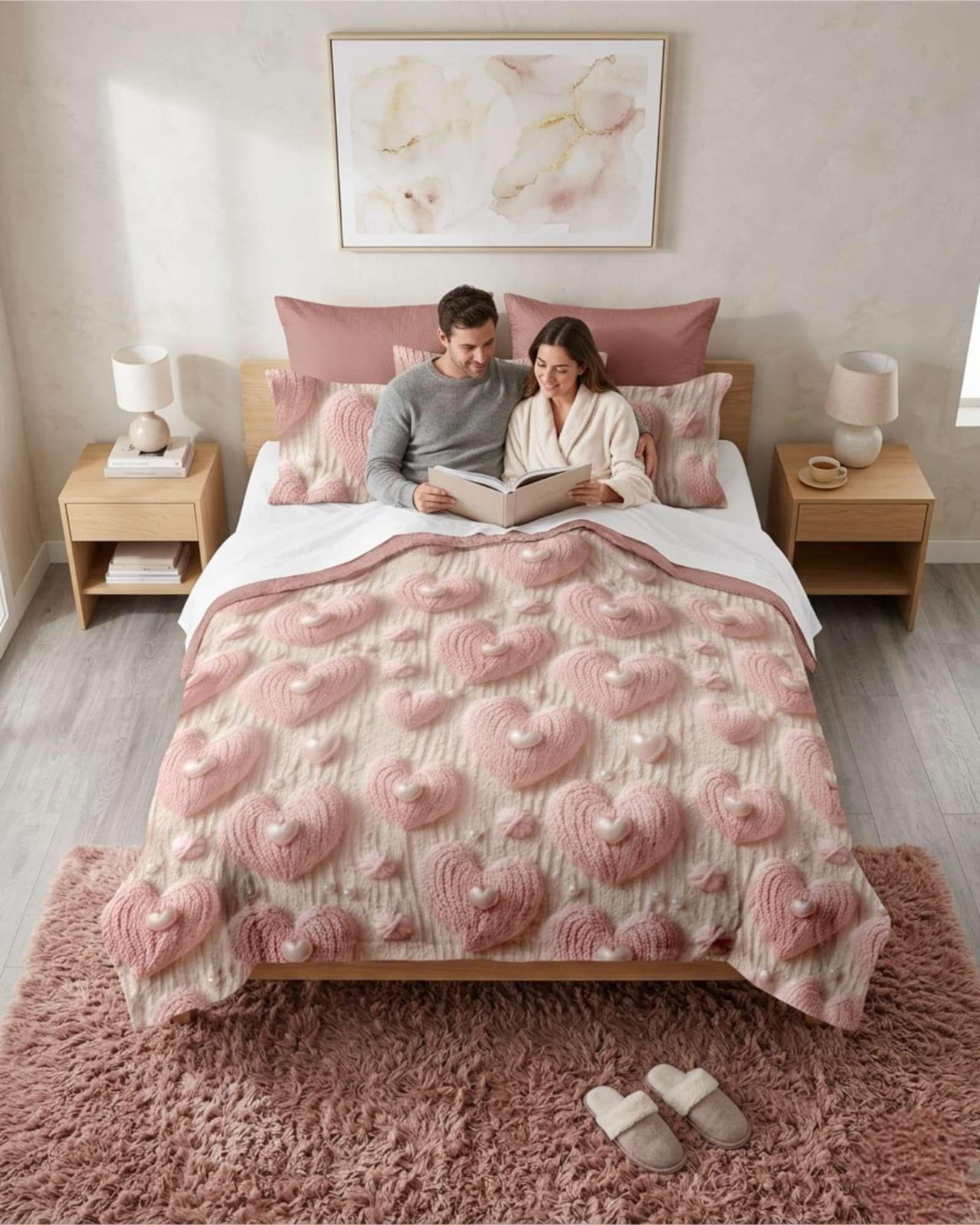 Quilt Cubrecamas Ligero Verano Efecto 5D 2Plaza 2P2-3