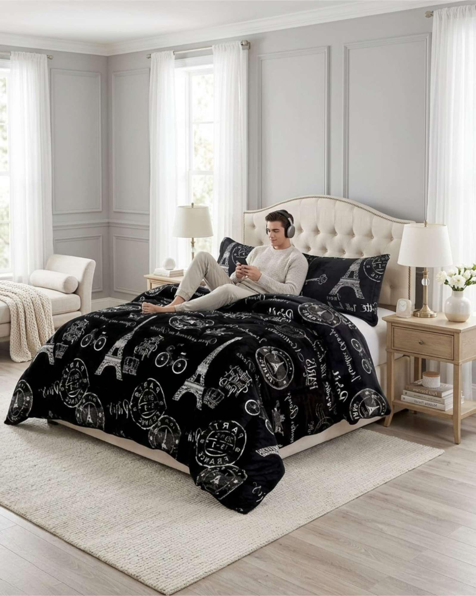 Cobertor de Invierno Plush Chiporro Ultra Suave Plaza y media m8-4