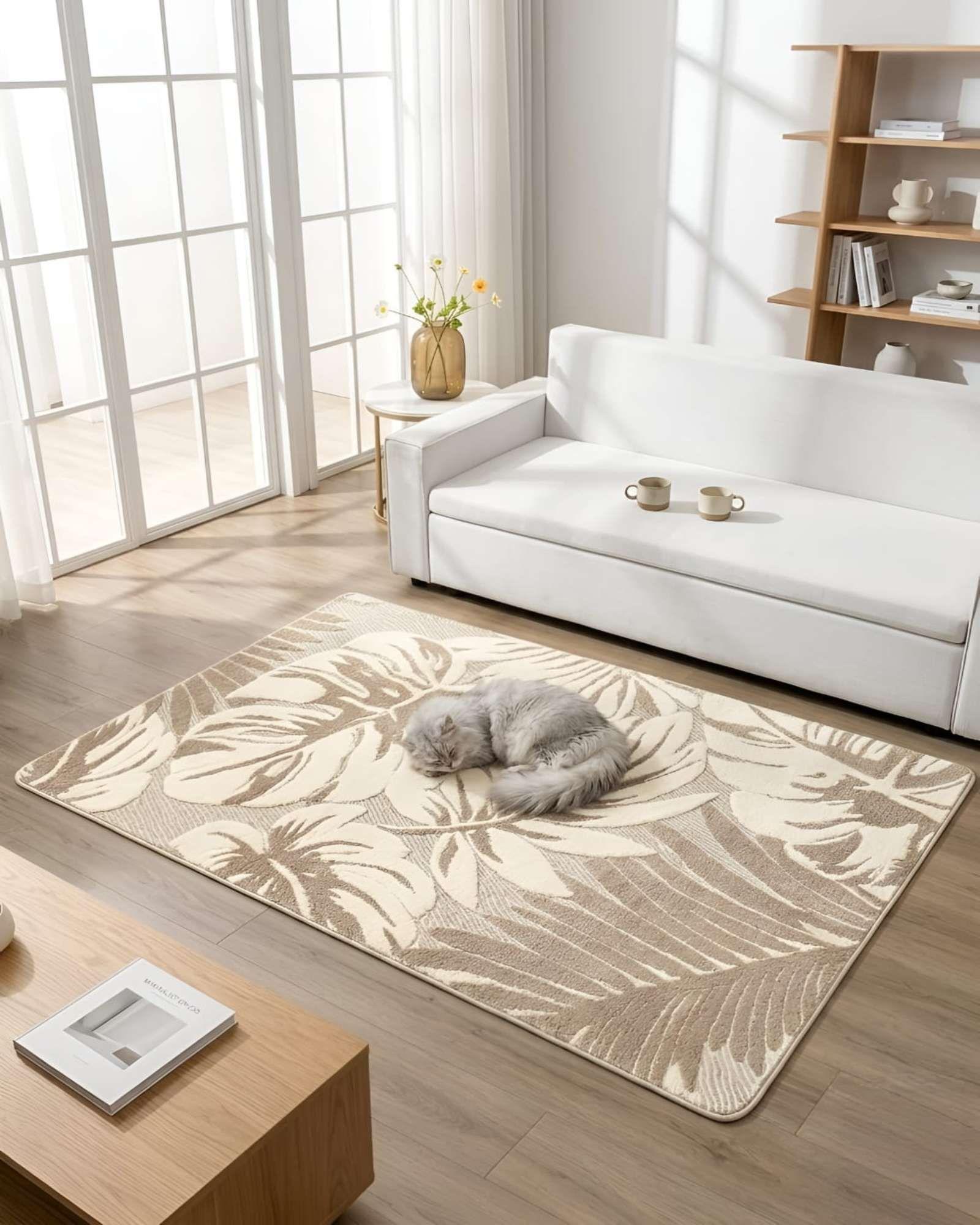 Alfombra Living y Dormitorio Decoración Para Hogar Minimalista 01-1
