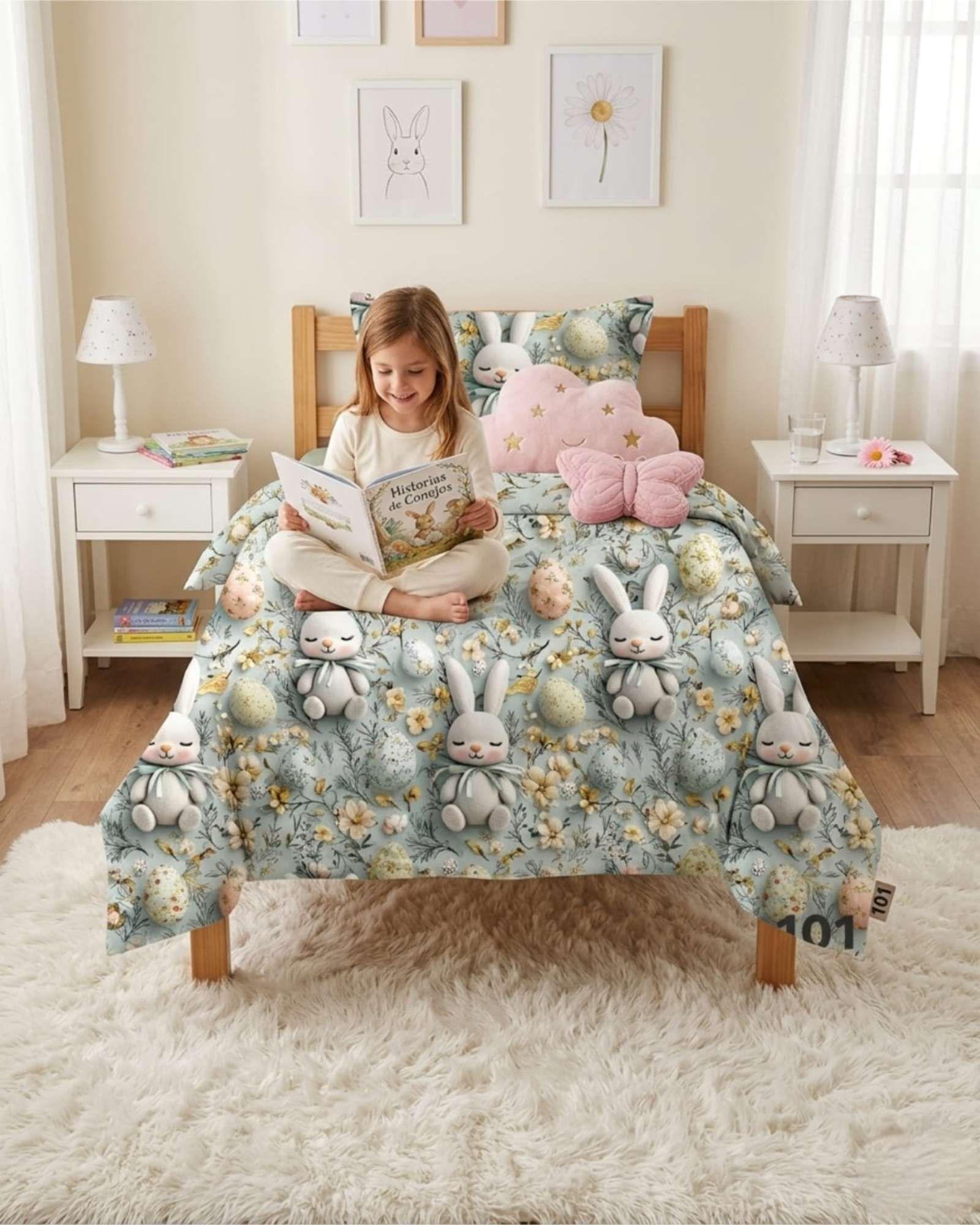 Quilt Cubrecamas Ligero Verano Efecto 5D Plaza y Media PM10-1