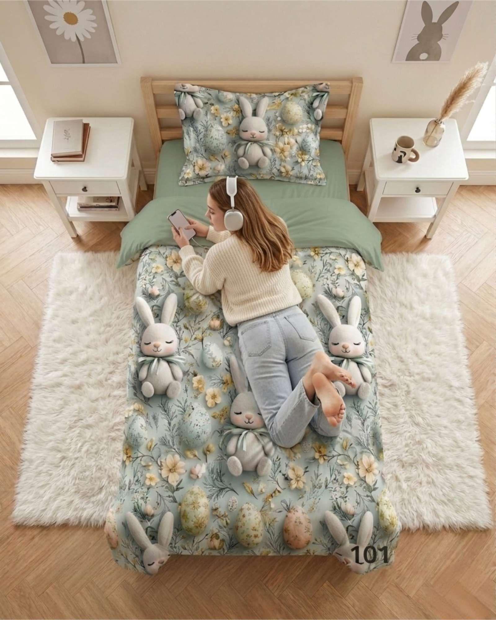 Quilt Cubrecamas Ligero Verano Efecto 5D Plaza y Media PM10-3