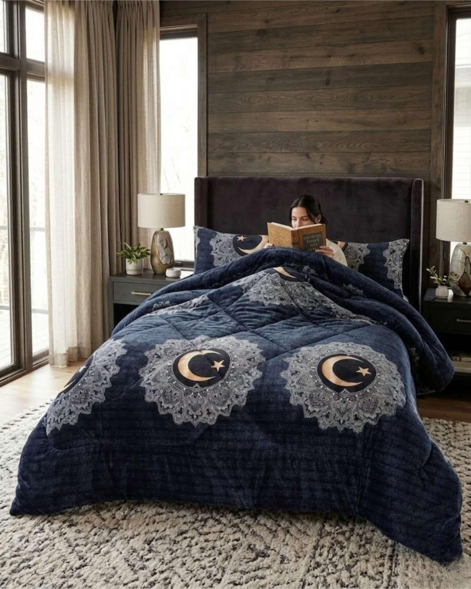 Plumón Térmico 2 Plazas Plush y Chiporro Extra Cálido Invierno A10-3