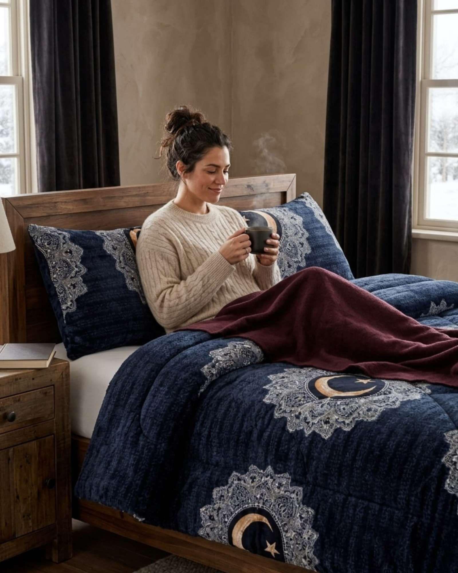 Plumón Térmico 2 Plazas Plush y Chiporro Extra Cálido Invierno A10-4