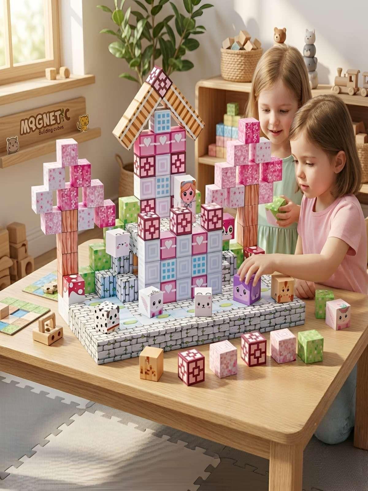 Set Bloques Magnéticos de Construcción World Series 193 Piezas-0