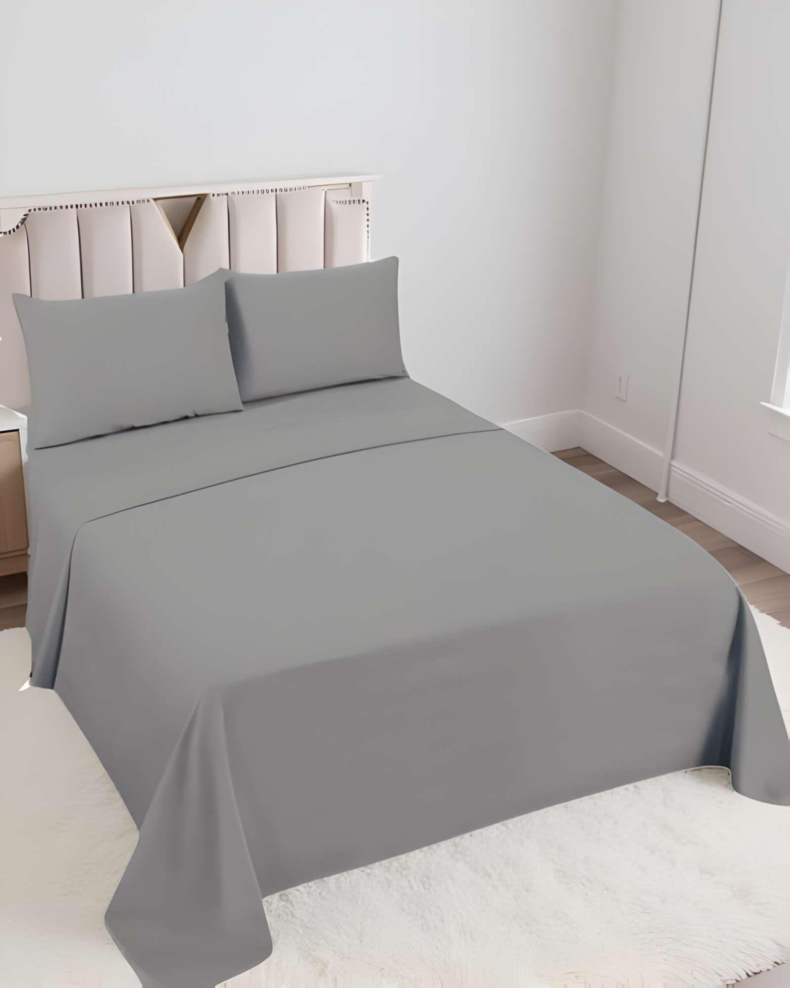 JUEGO DE SABANAS 2 PLAZAS GRIS-3