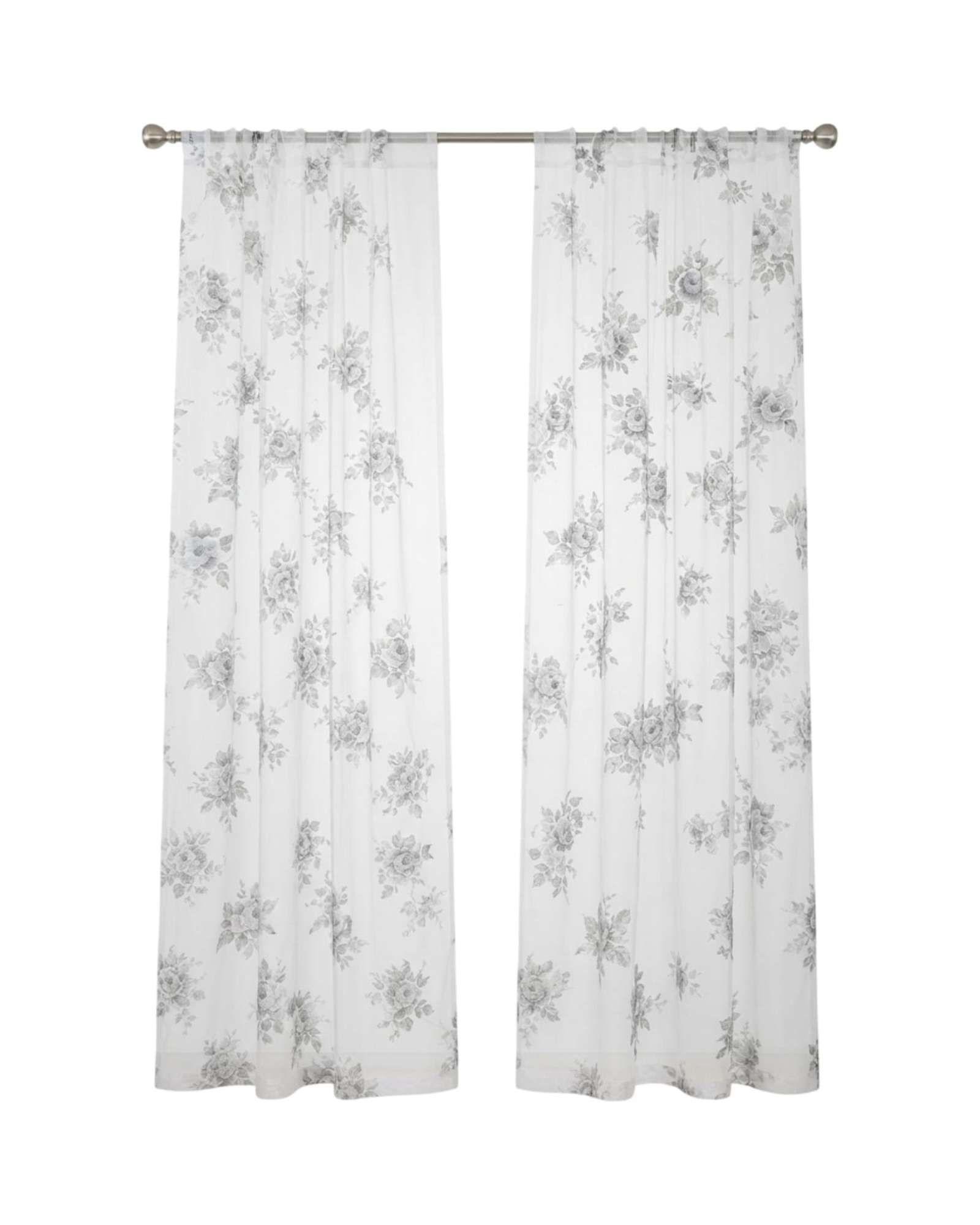 Juego de Visillos Cortinas 140x230 cm Translúcidas para Salón y Dormitorio-3