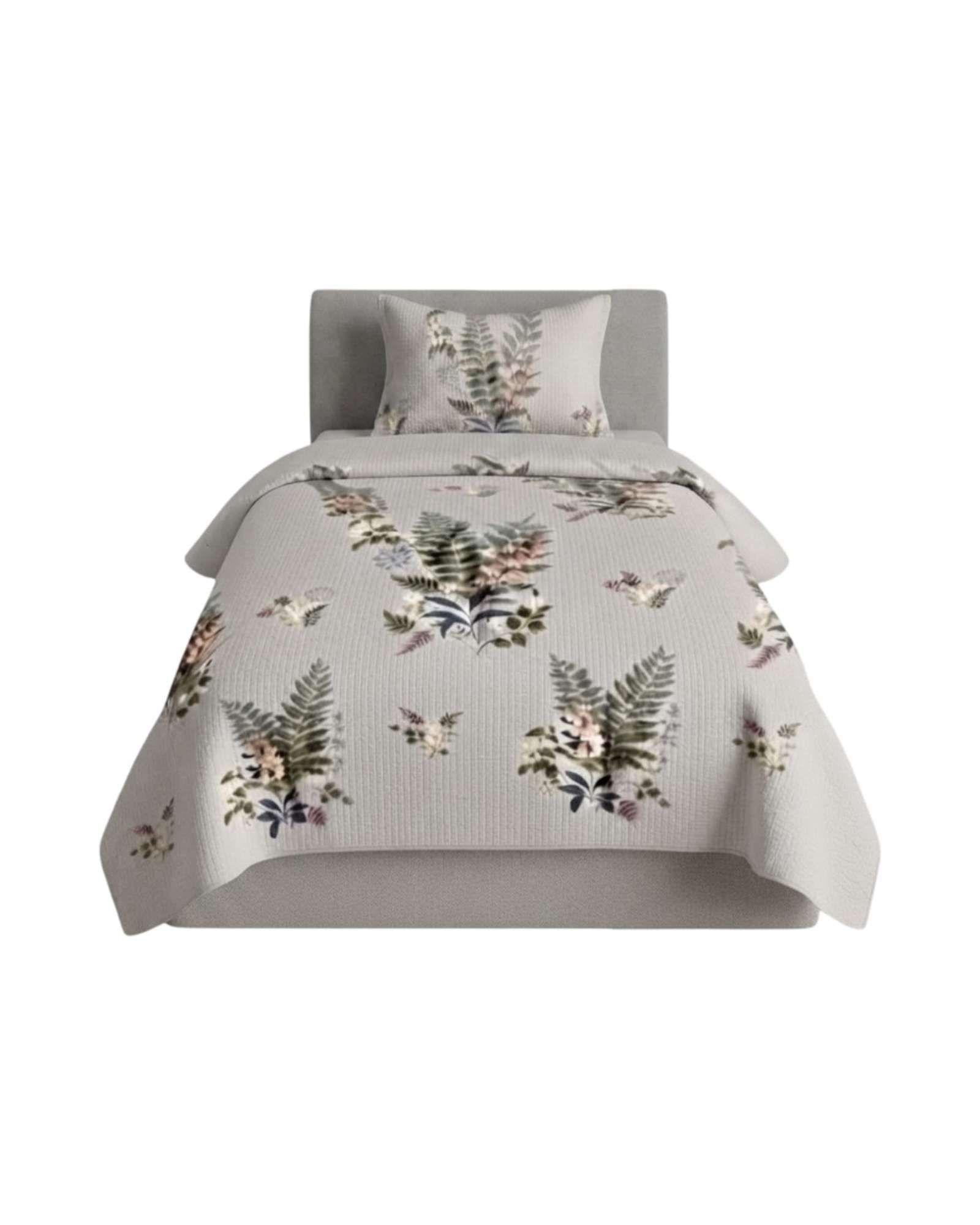 Cubrecama Quilt de Verano 1.5 Plazas Microfibra Ultra Liviano + 1 Funda 06-5