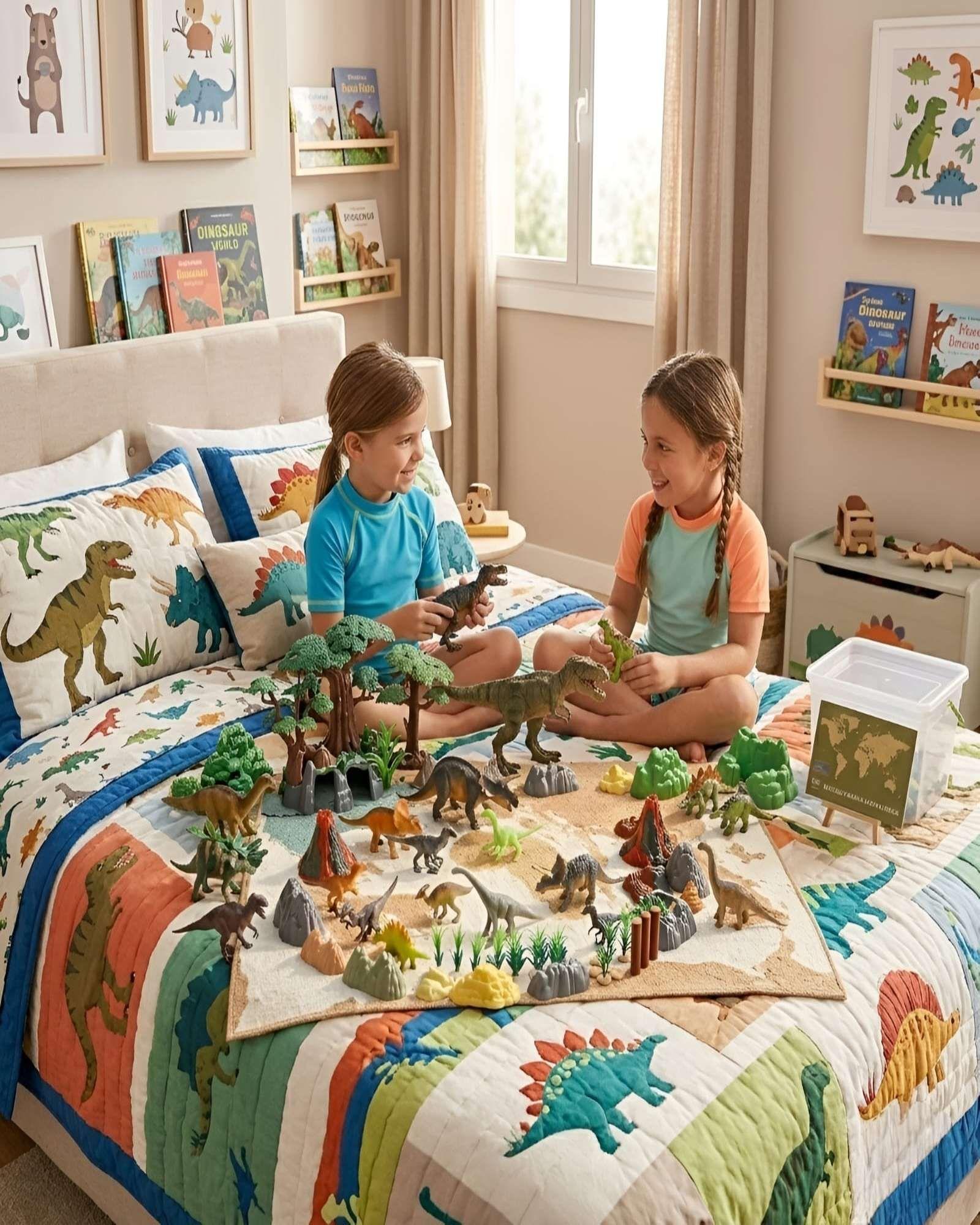 Balde de Dinosaurios de Juguete Set 50 Piezas Didactico-3