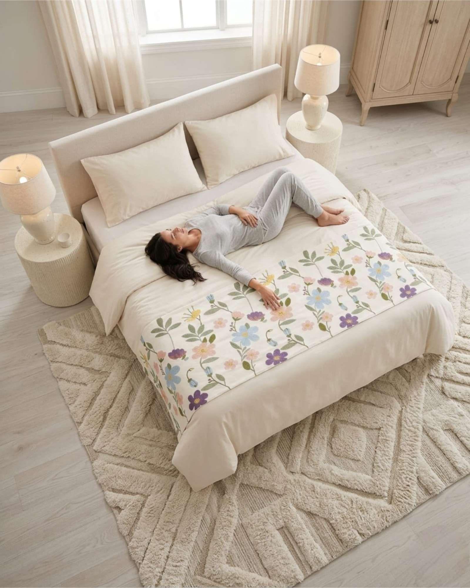 Juego de Piecera Manta Texturizada y Dos Fundas de Cojin PF10-2