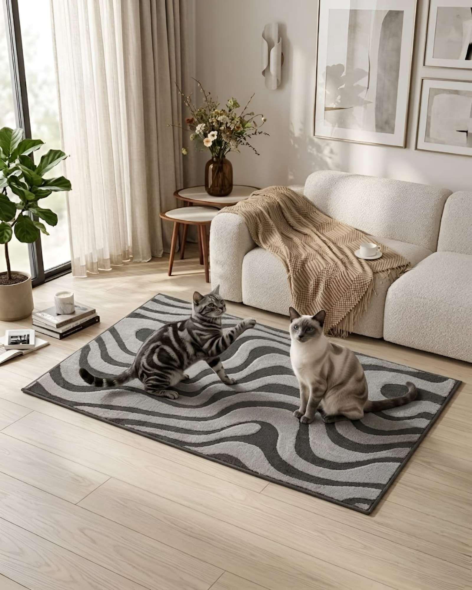 Alfombra Living y Dormitorio Decoración Para Hogar Minimalista 06-2