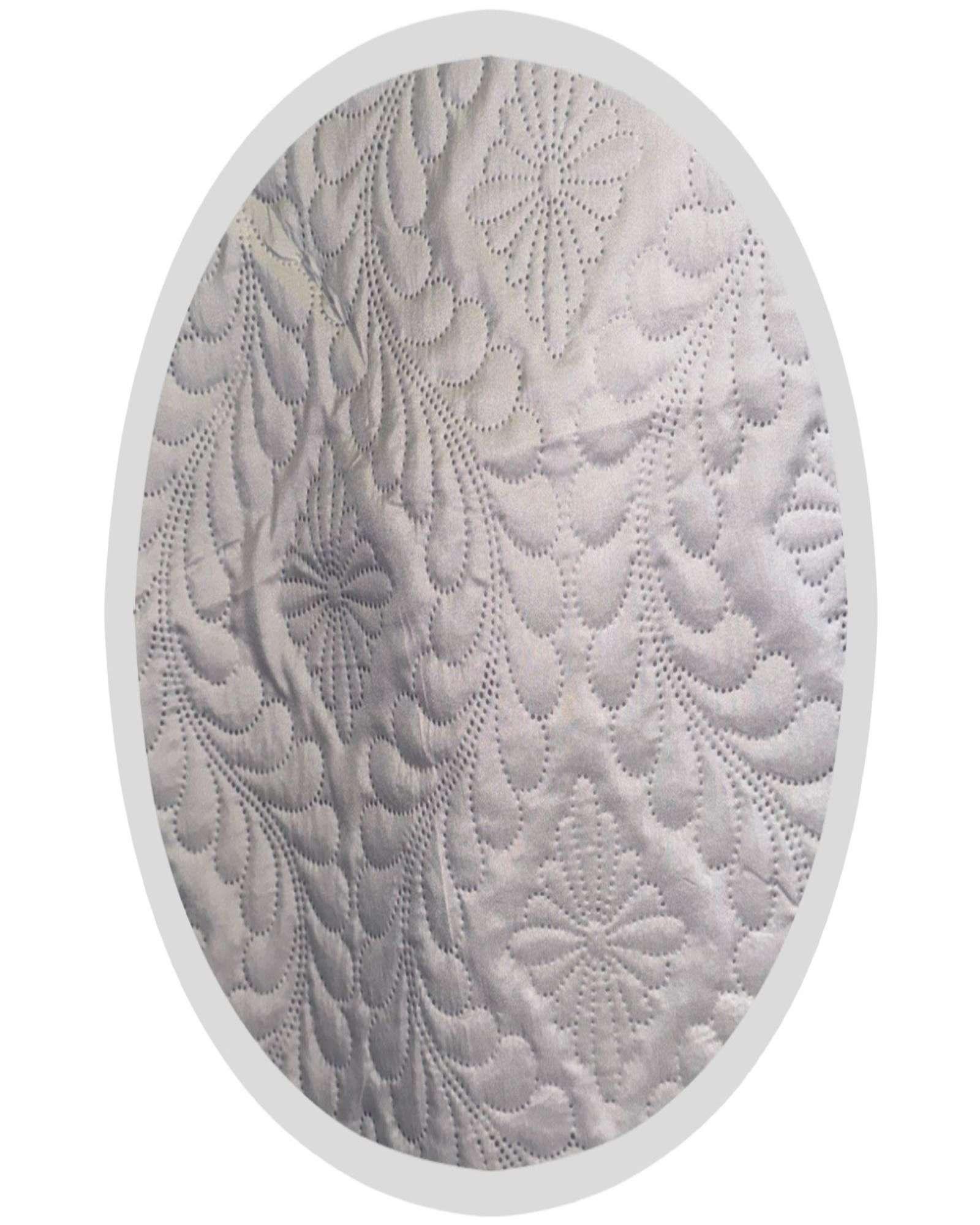 CUBRECAMA ELEGANTE  QUILT VERANO PLAZA Y MEDIA GRIS-2