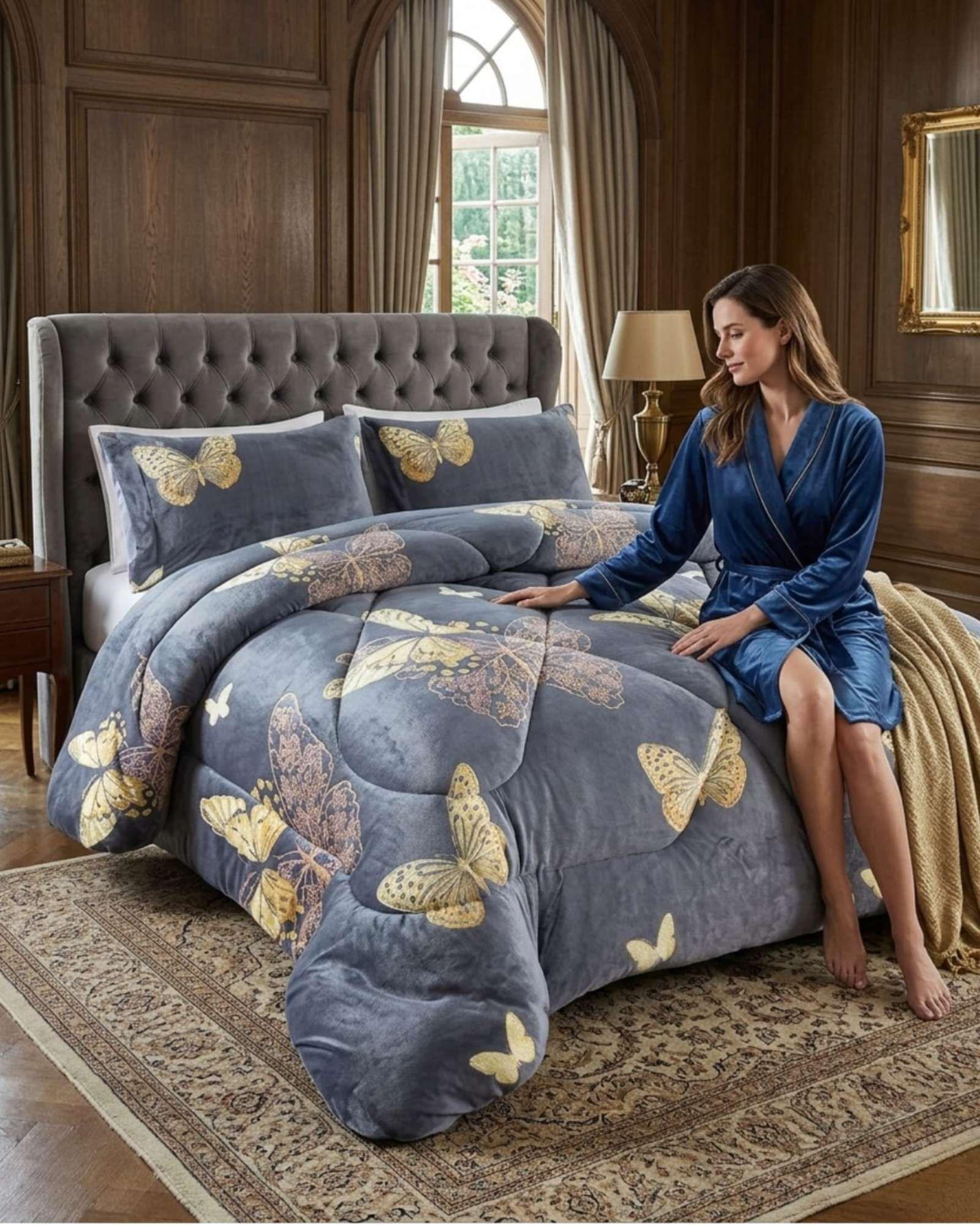 Plumón Térmico 2 Plazas Plush y Chiporro Extra Cálido Invierno A24-2