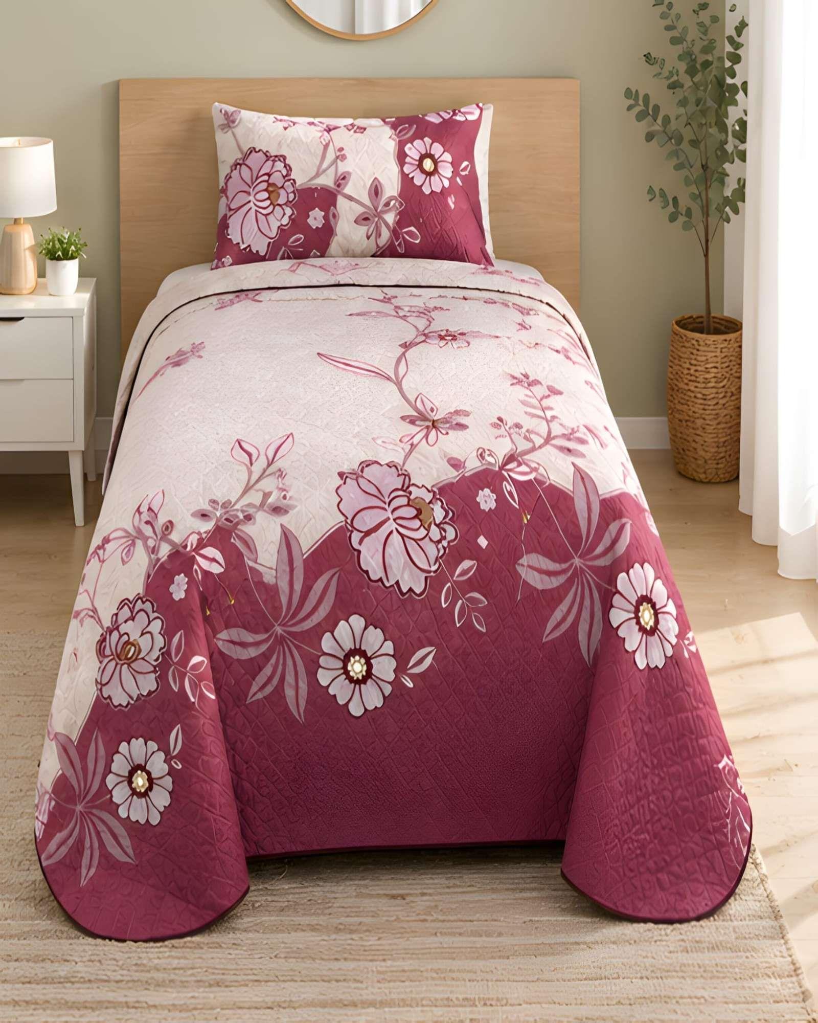 Cubrecamas Quilt De Verano Plaza Y Media Mas Almohada m4-3