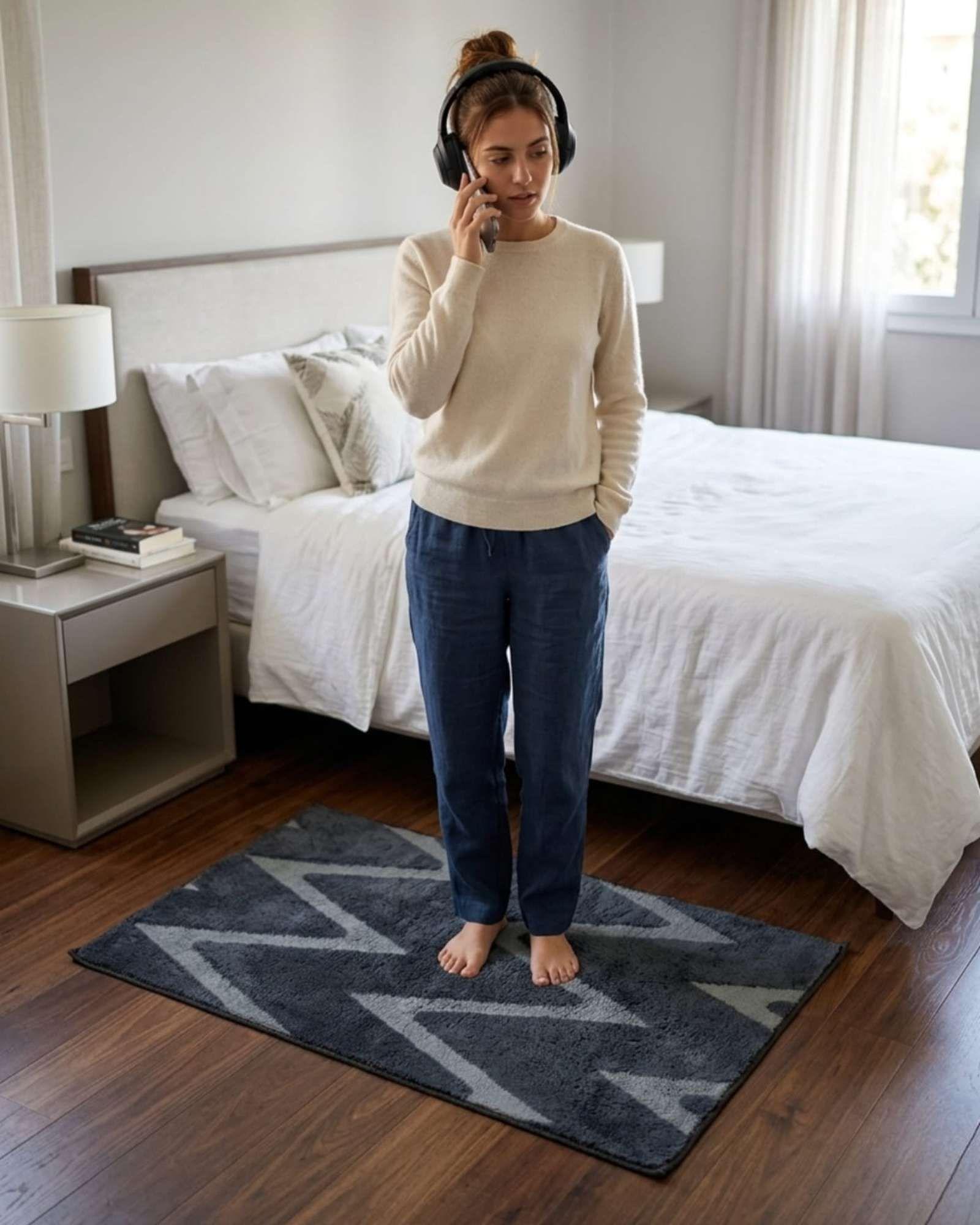 Bajada de Cama Moderna 50x80Cm Diseño Jacquard m6-4