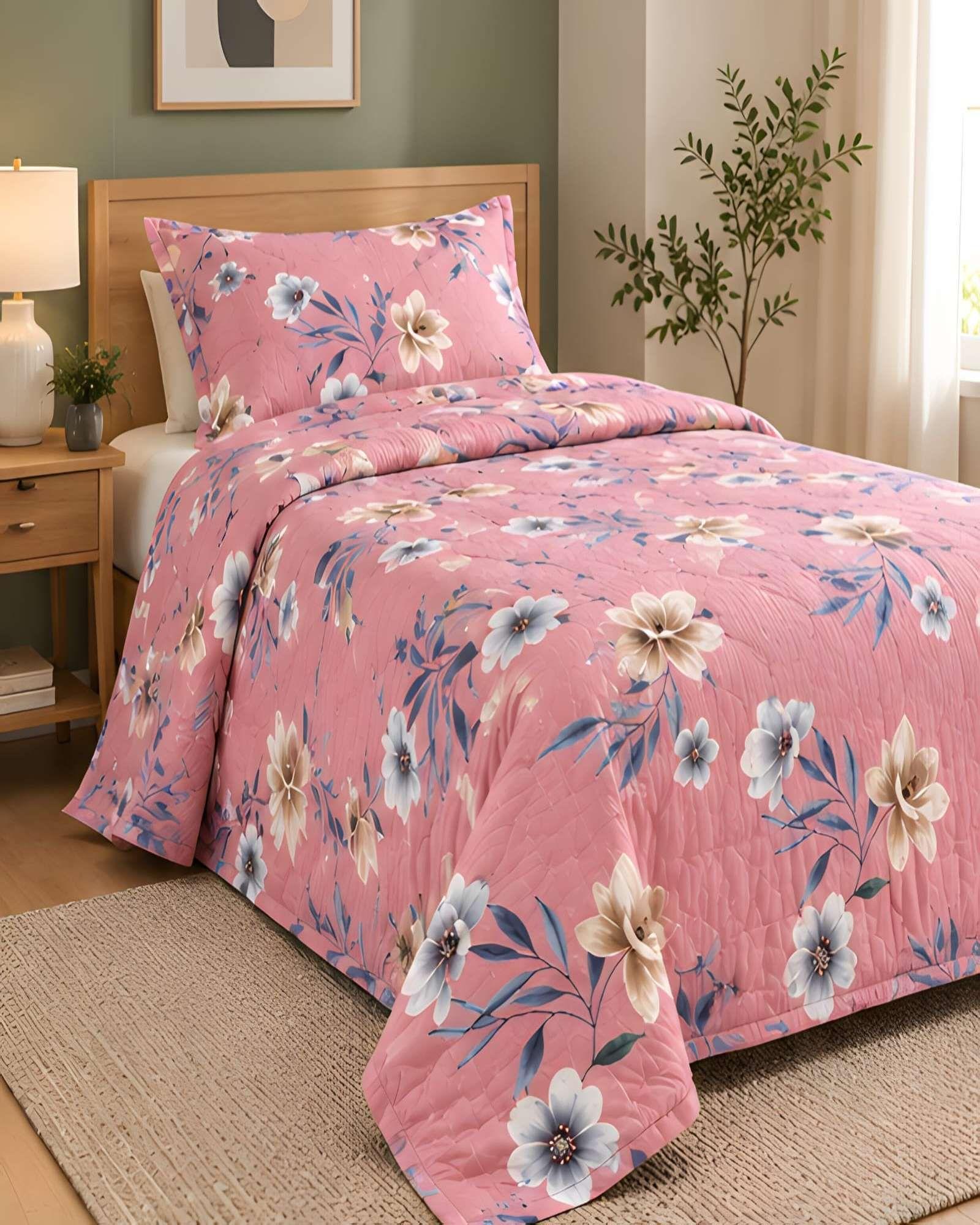 Cubrecamas Quilt de Verano Plaza y Media con Funda 10-2