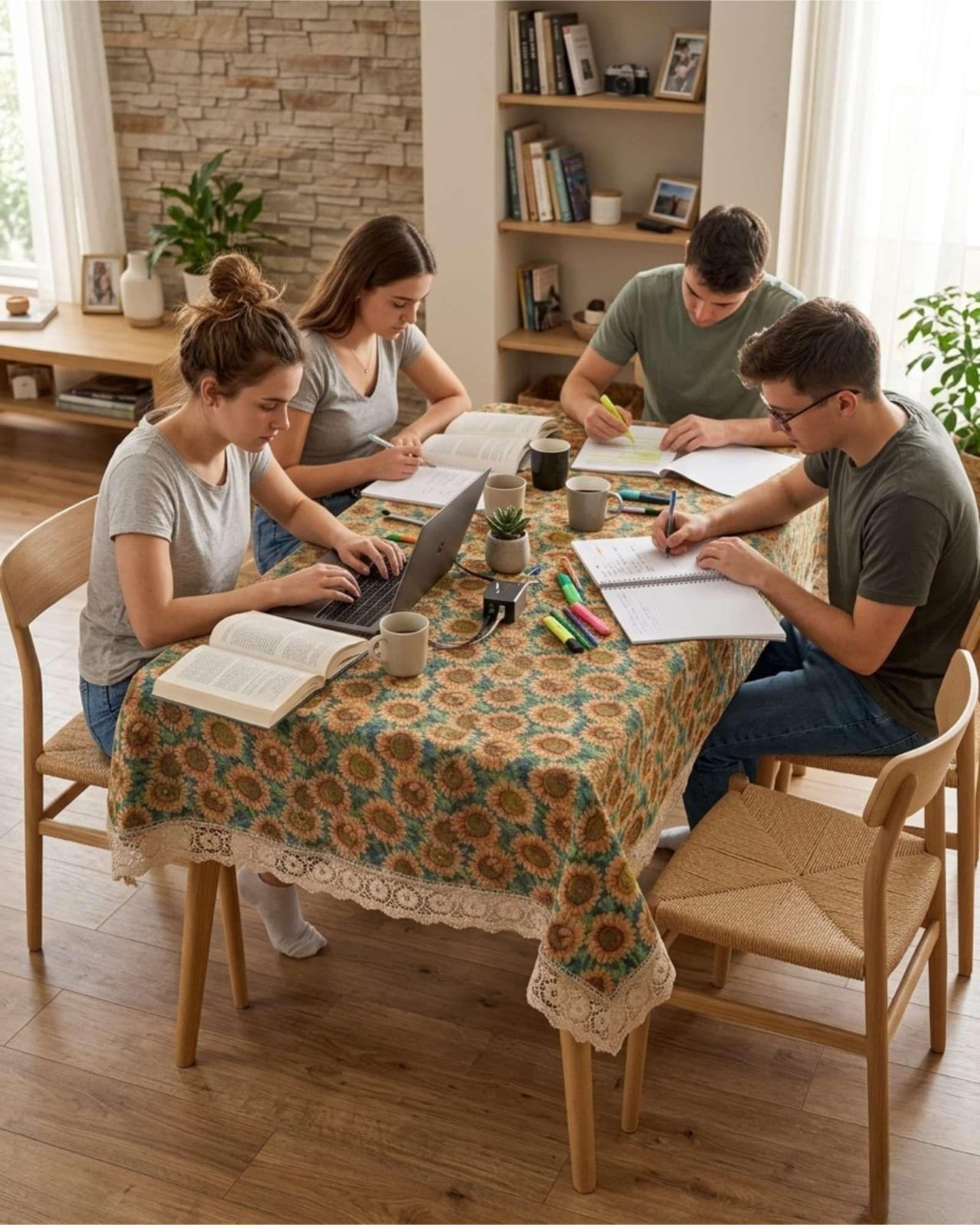 Mantel de Mesa de 120x220cm Estilo Bohemio Moderno m4-4