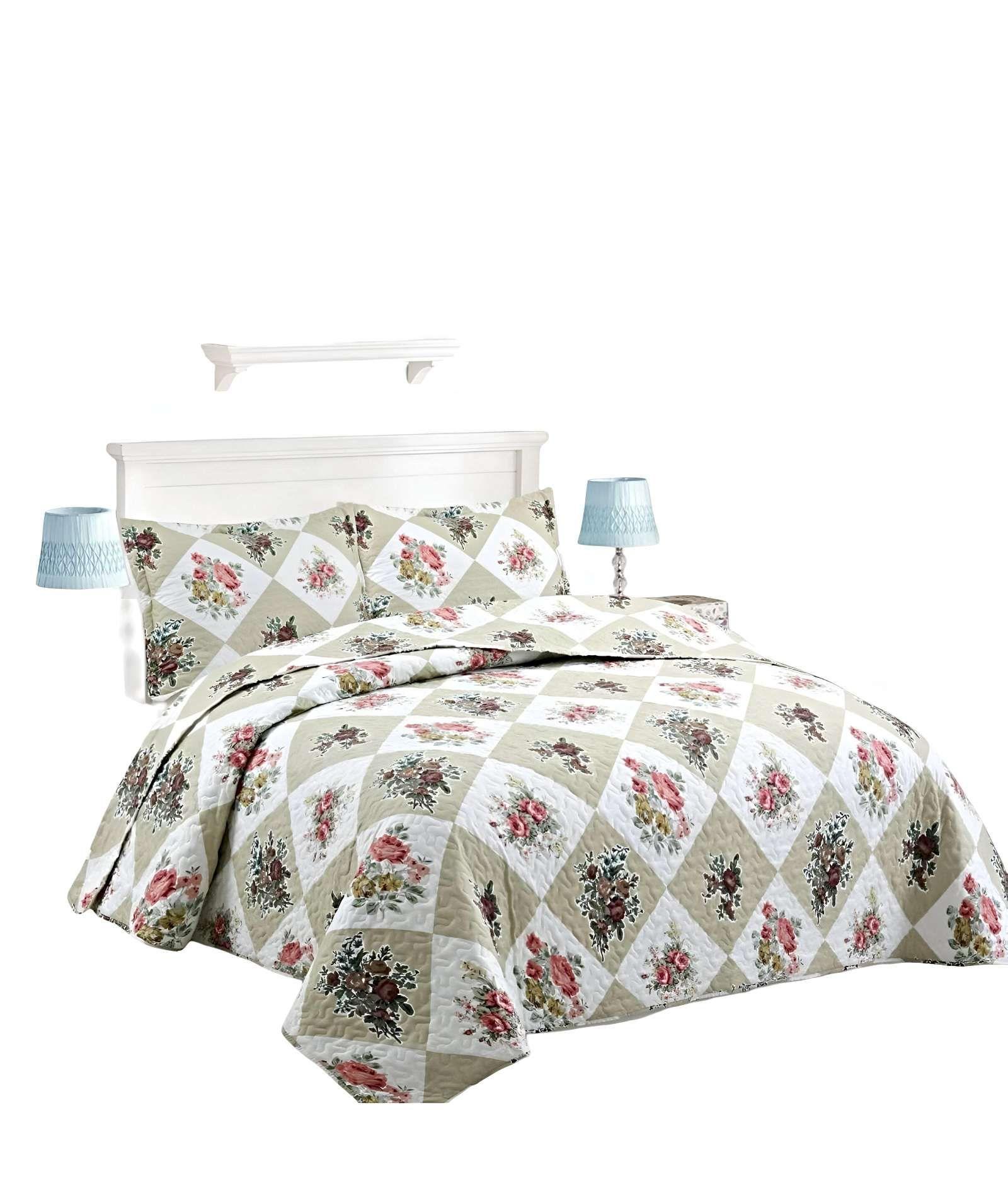 CUBRECAMA COLCHA QUILT VERANO KING-SUPER KING A37-0